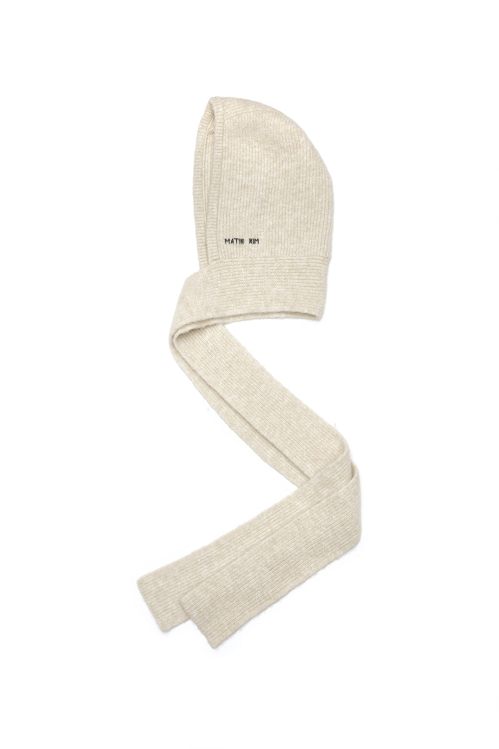 [matinkim] HAND LOGO STITCH BALACLAVA IN BEIGE