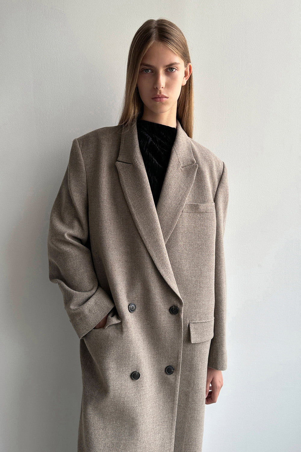 [low_classic] DOUBLE LONG COAT
BEIGE