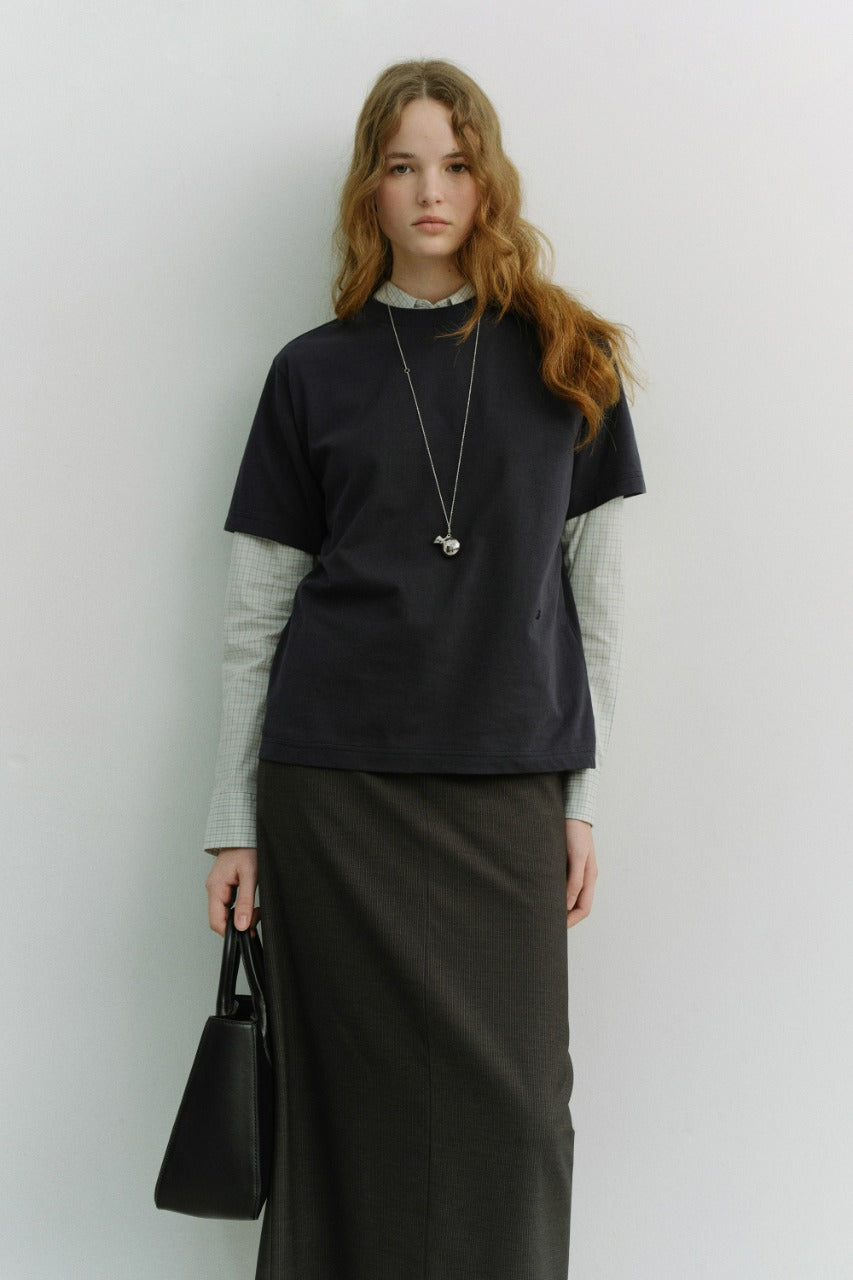 Dunst Unisex Loose T-Shirt Navy