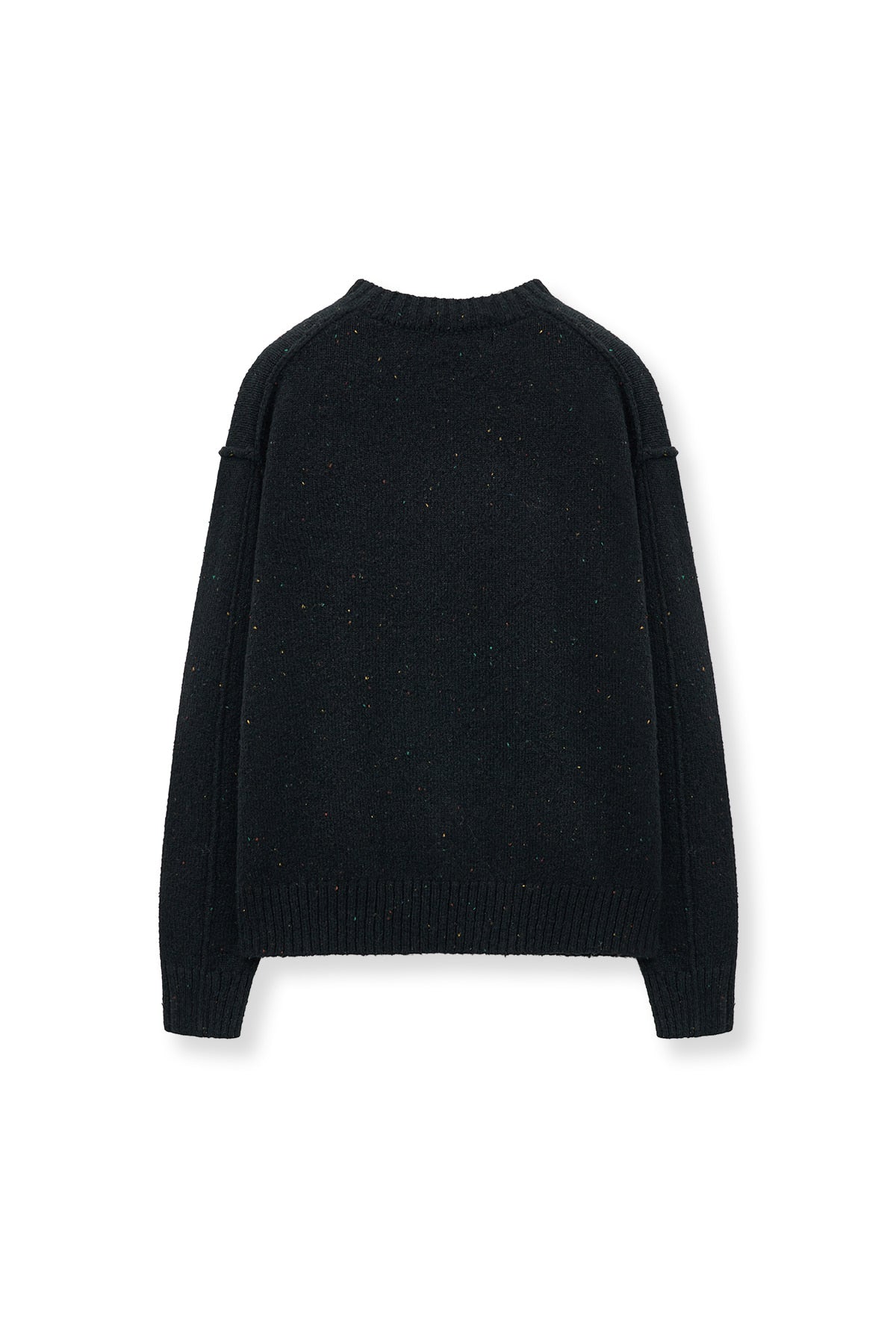 [matinkim] Matin Mixed Yarn Knit Pullover IN Dark Navy