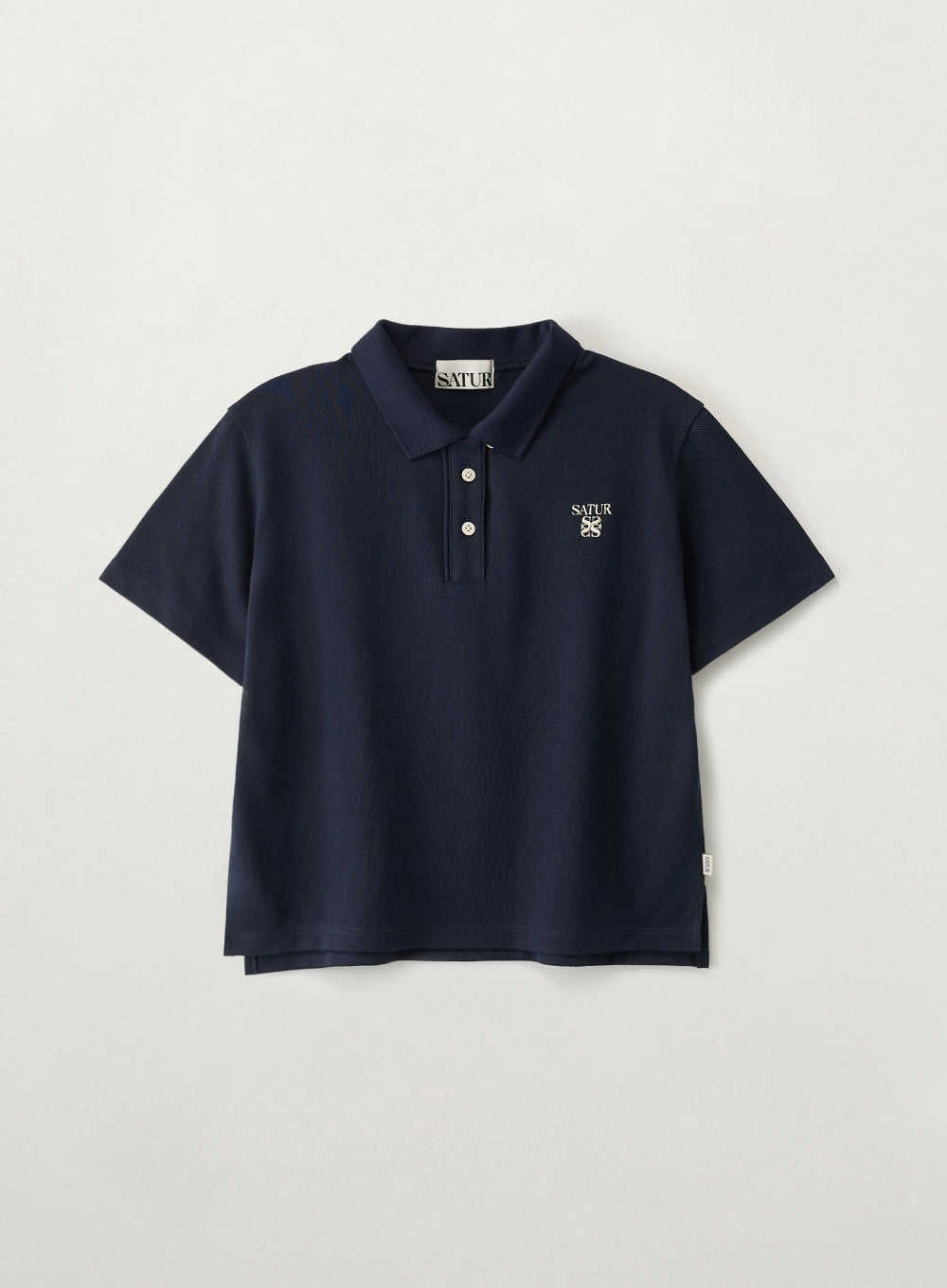 Satur (W) Loren Pique Polo T-Shirt - Navy