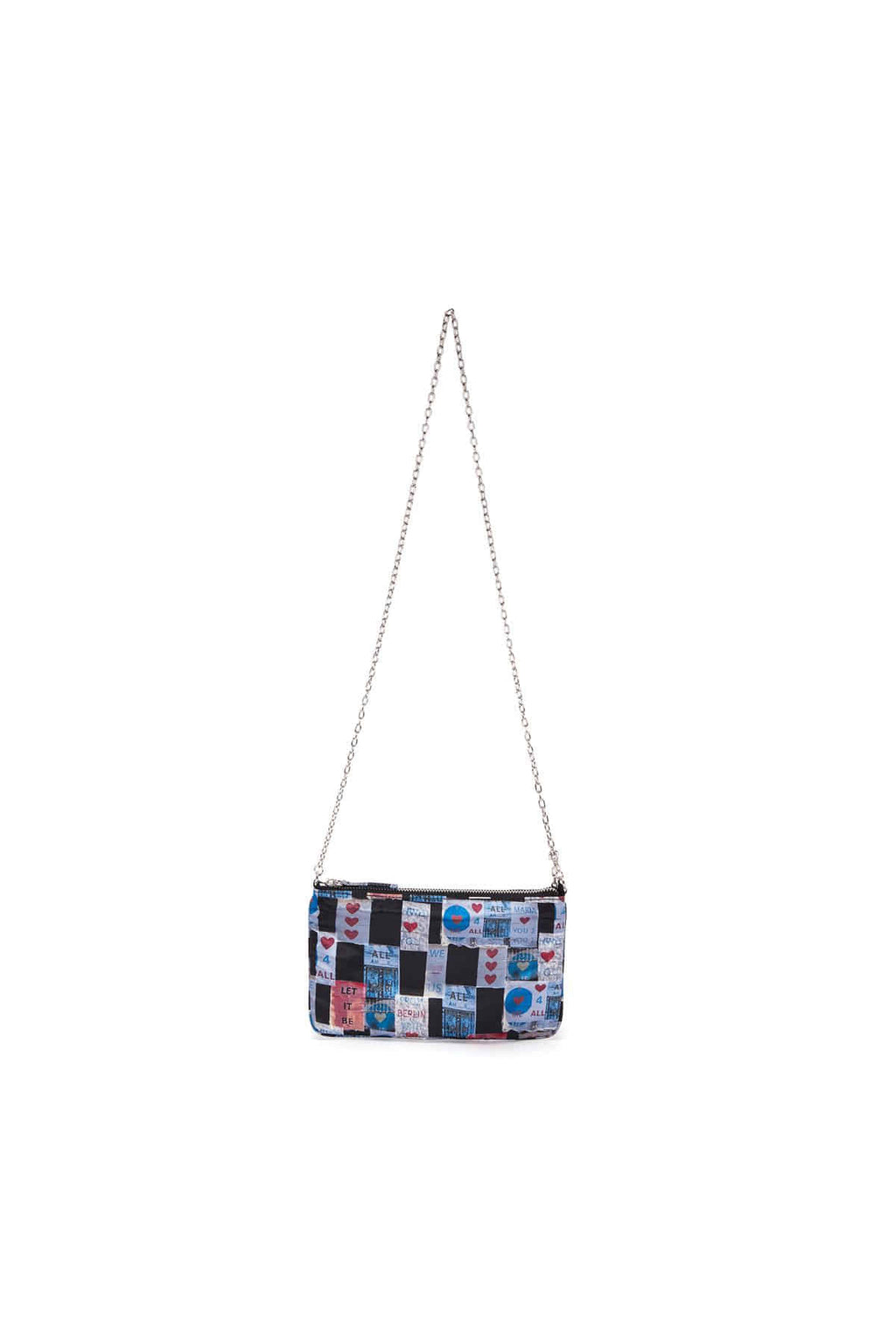 Matinkim Berlin Print Clutch Bag IN Blue