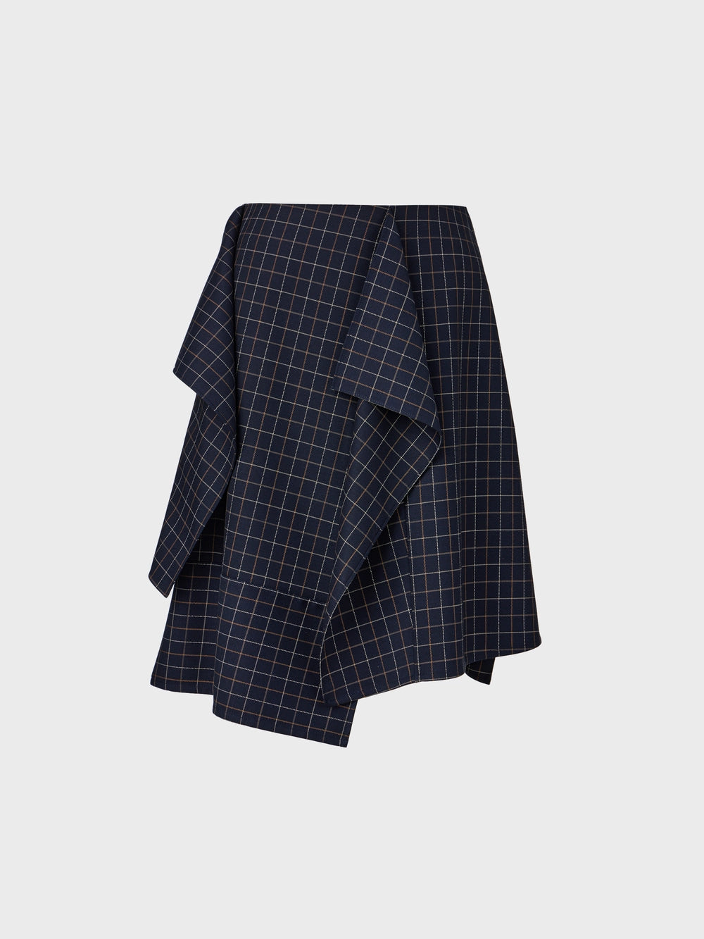 EENK Drape Mini Skirt - Navy
