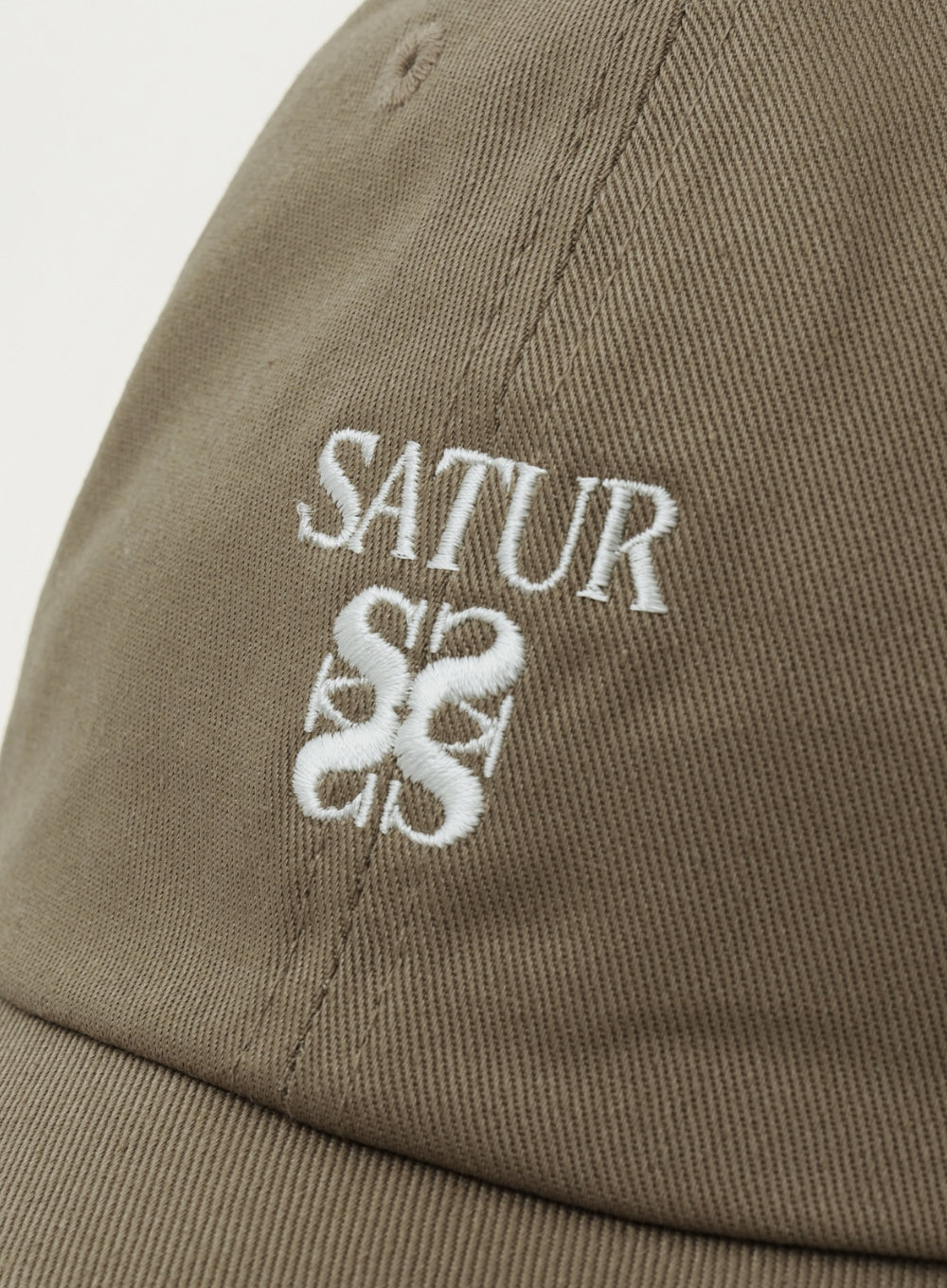 [satur] Classic Logo Ball Cap - Beige