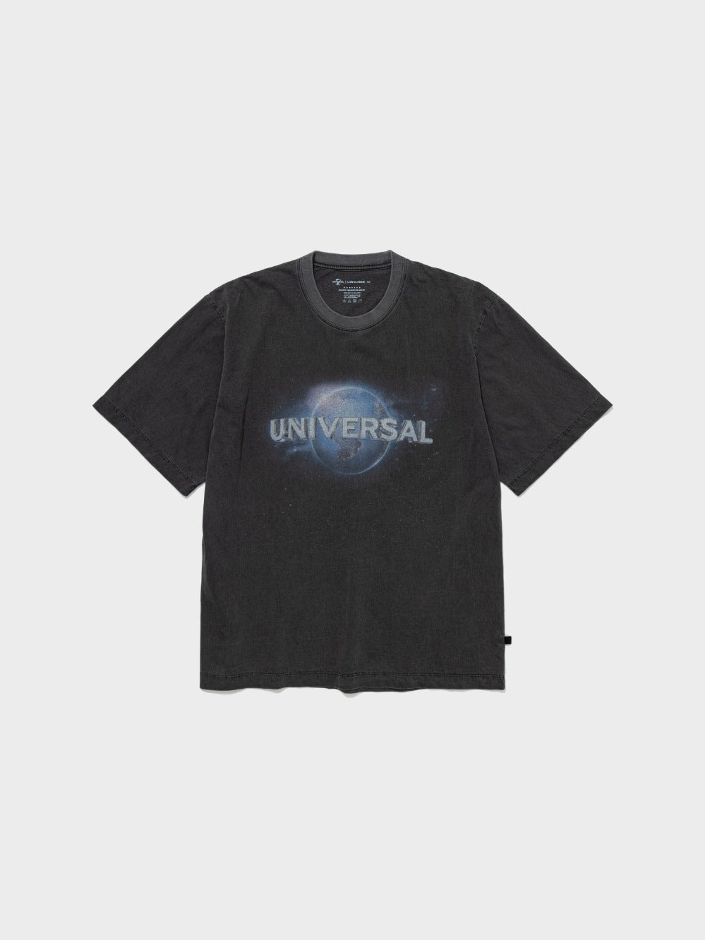 Low Classic Universal Washed Oversized Tee Charcoal Black
