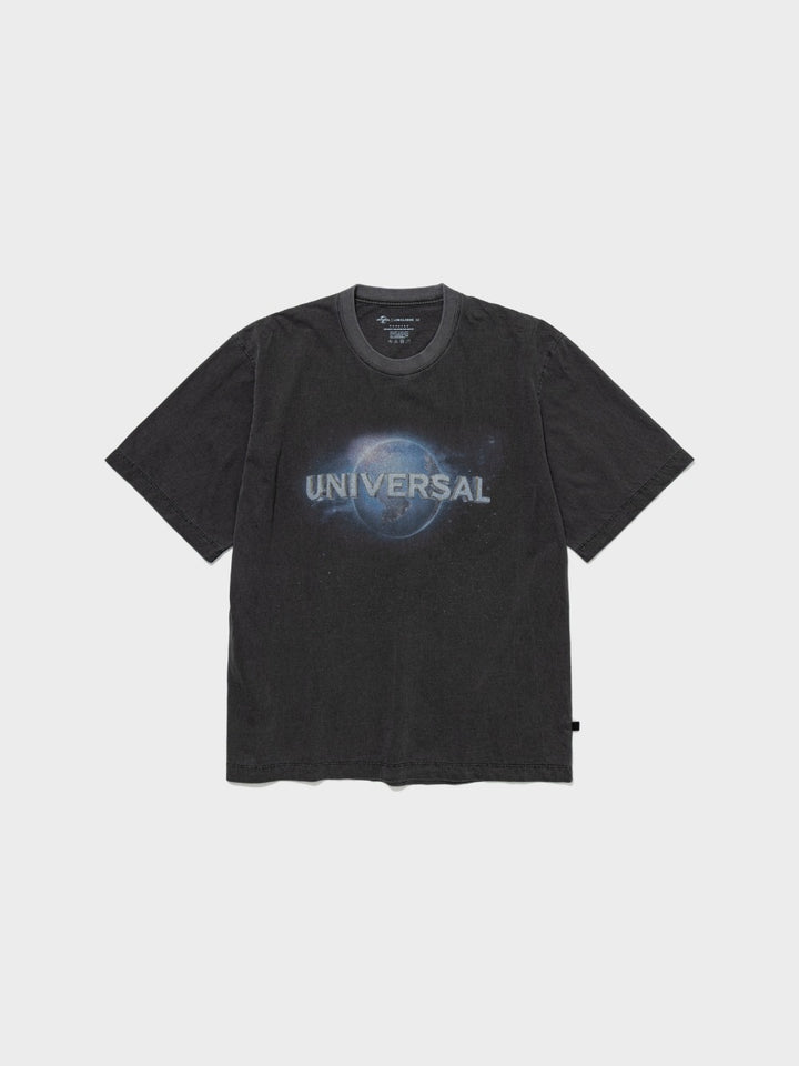 Low Classic Universal Washed Oversized Tee Charcoal Black
