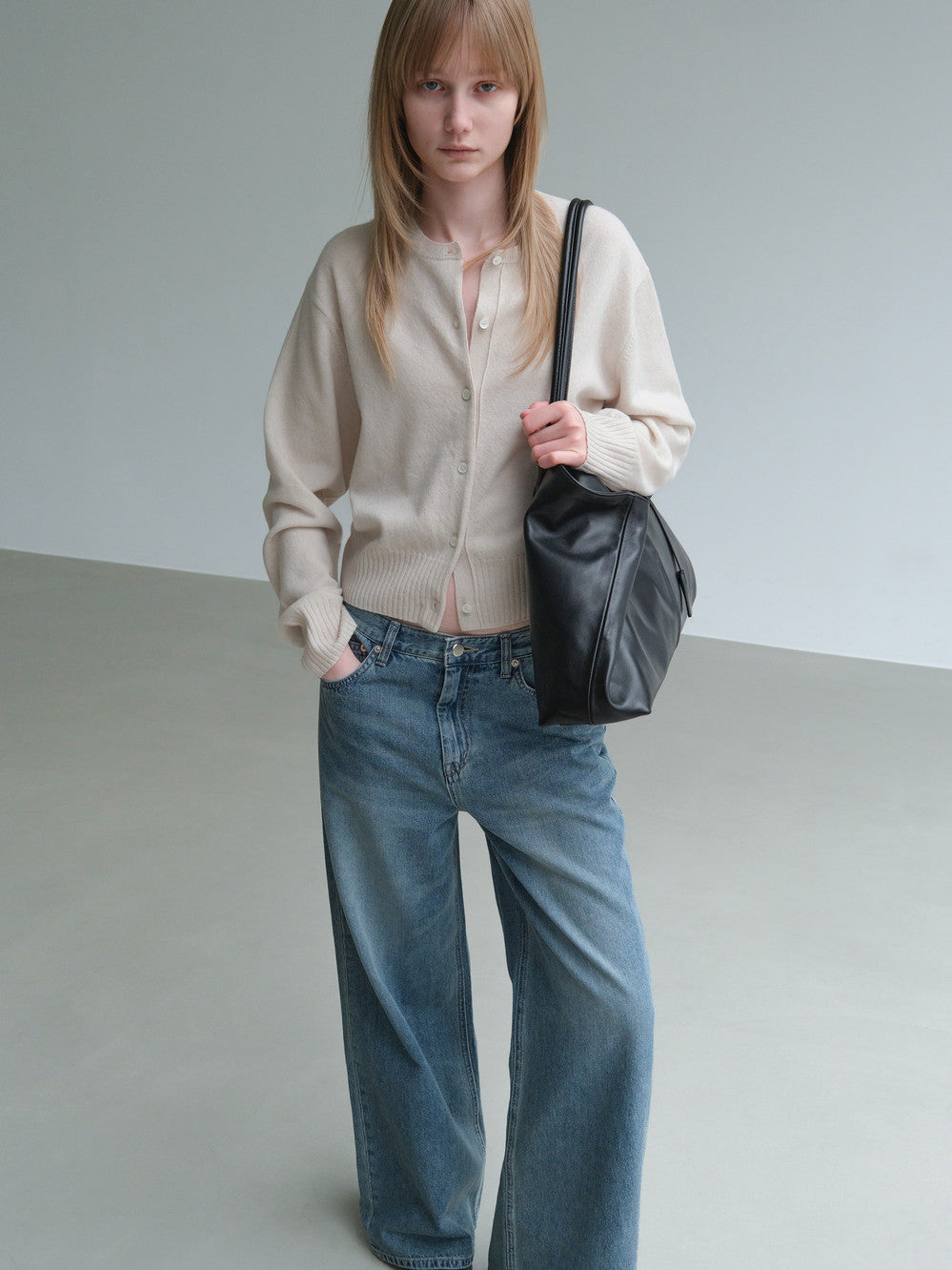 Low Classic Classic Effortless Wide Fit Denim Middle Blue