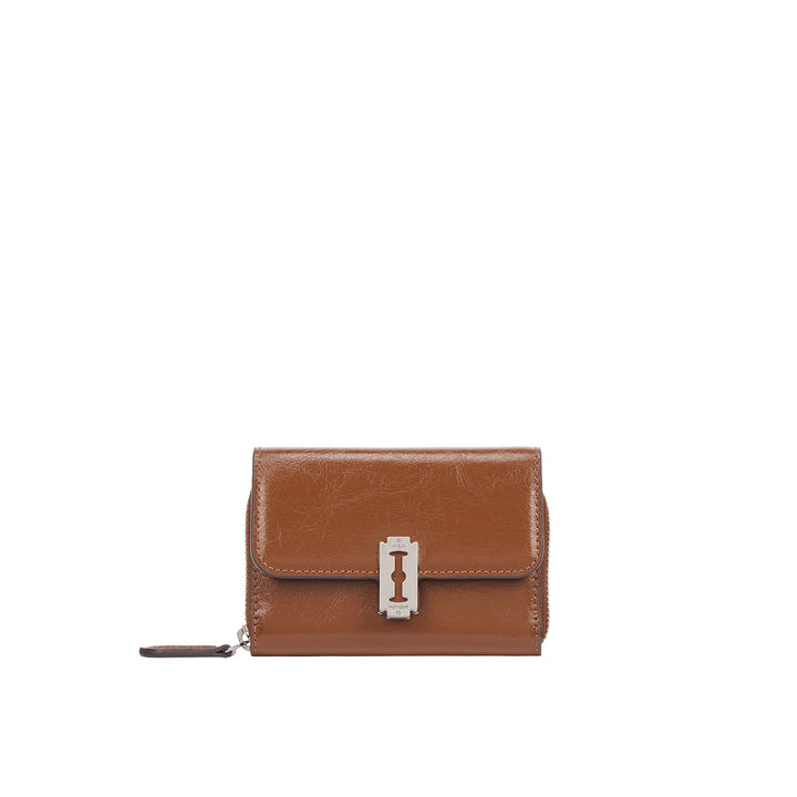 Vunque [RENEWAL] Perfec Essence Zipper Card Wallet Camel