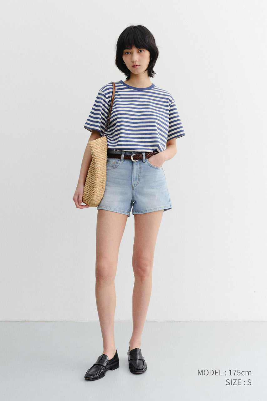 Dunst Mini Denim Shorts Light Blue