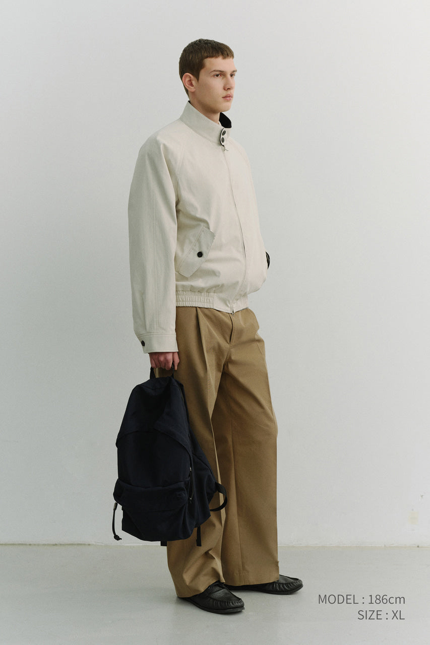 Dunst Unisex Modern Harrington Jacket Cream