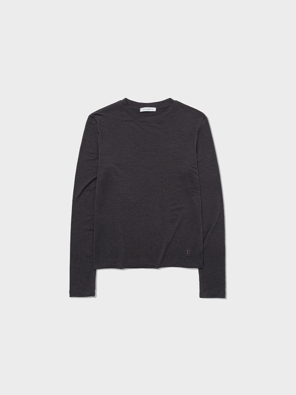 Low Classic Lc Wool Jersey T-Shirt Charcoal