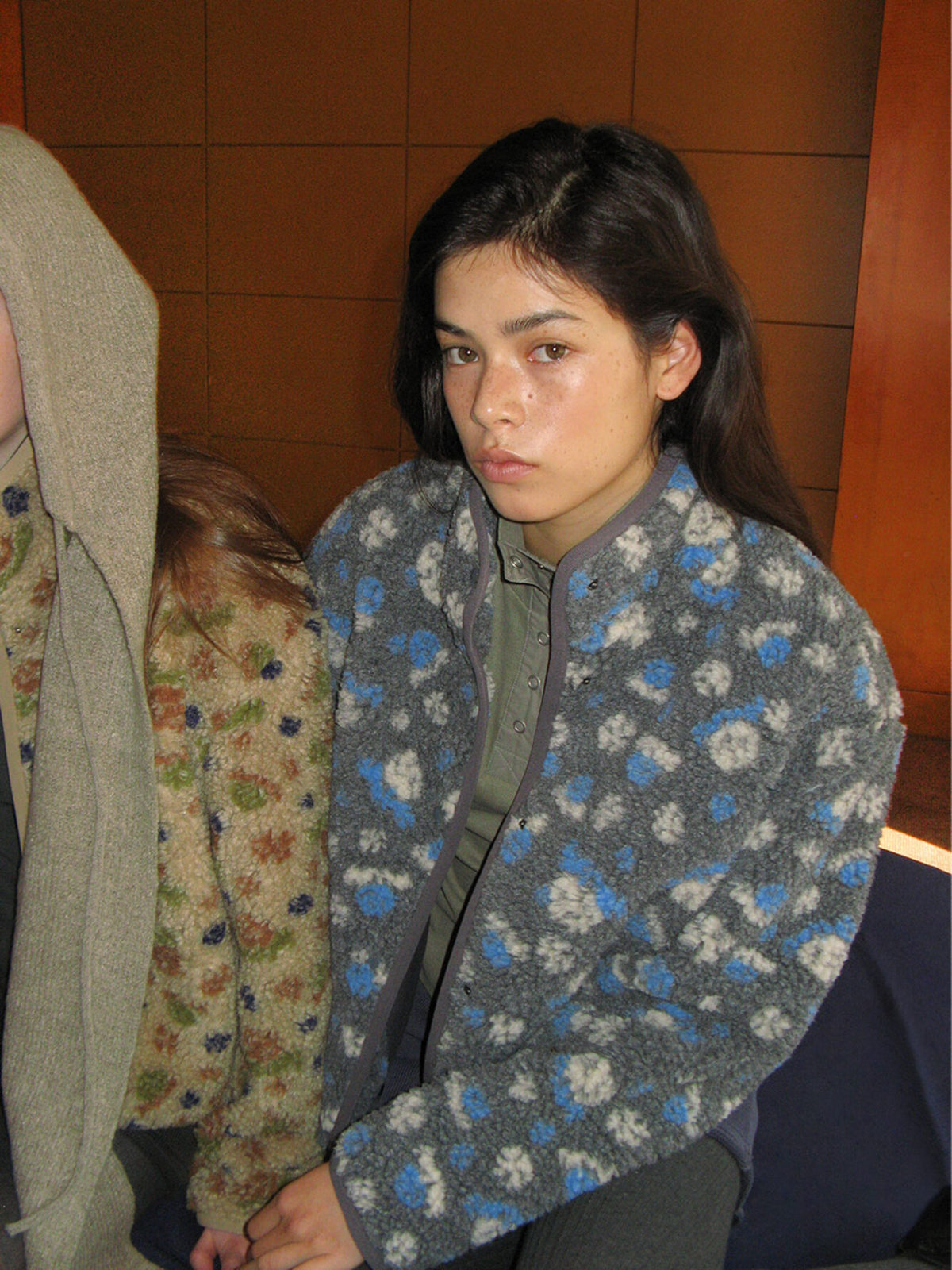 Raive Flower Pattern Fleece Jacket