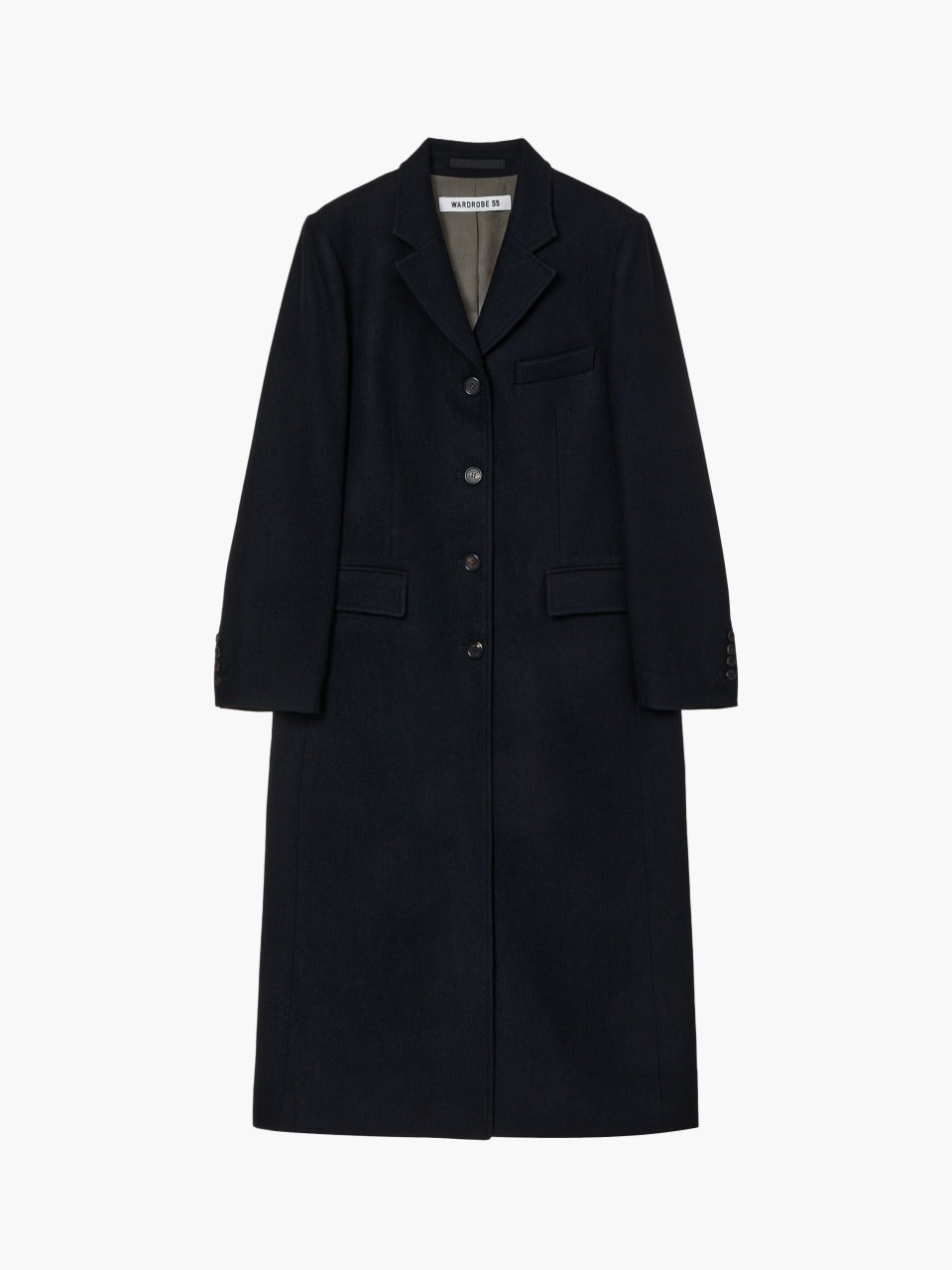 Margesherwood Single Long Coat navy