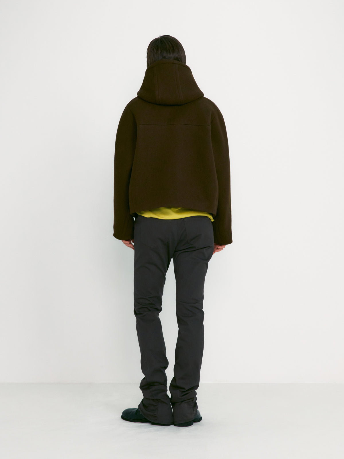 Low Classic Duffle Short Coat Khaki Brown