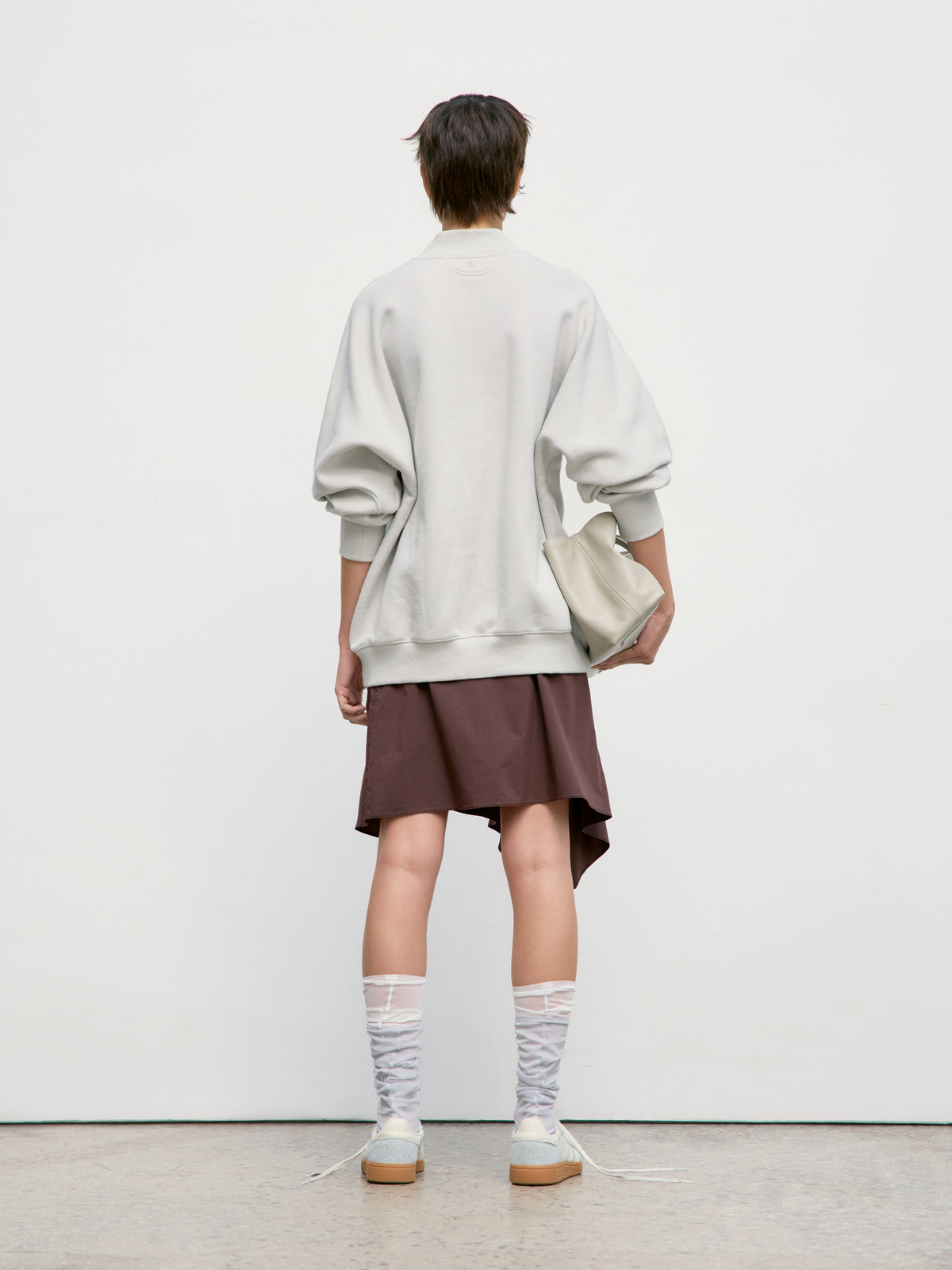 Low Classic Elbow Stitch Sweatshirt Light Grey