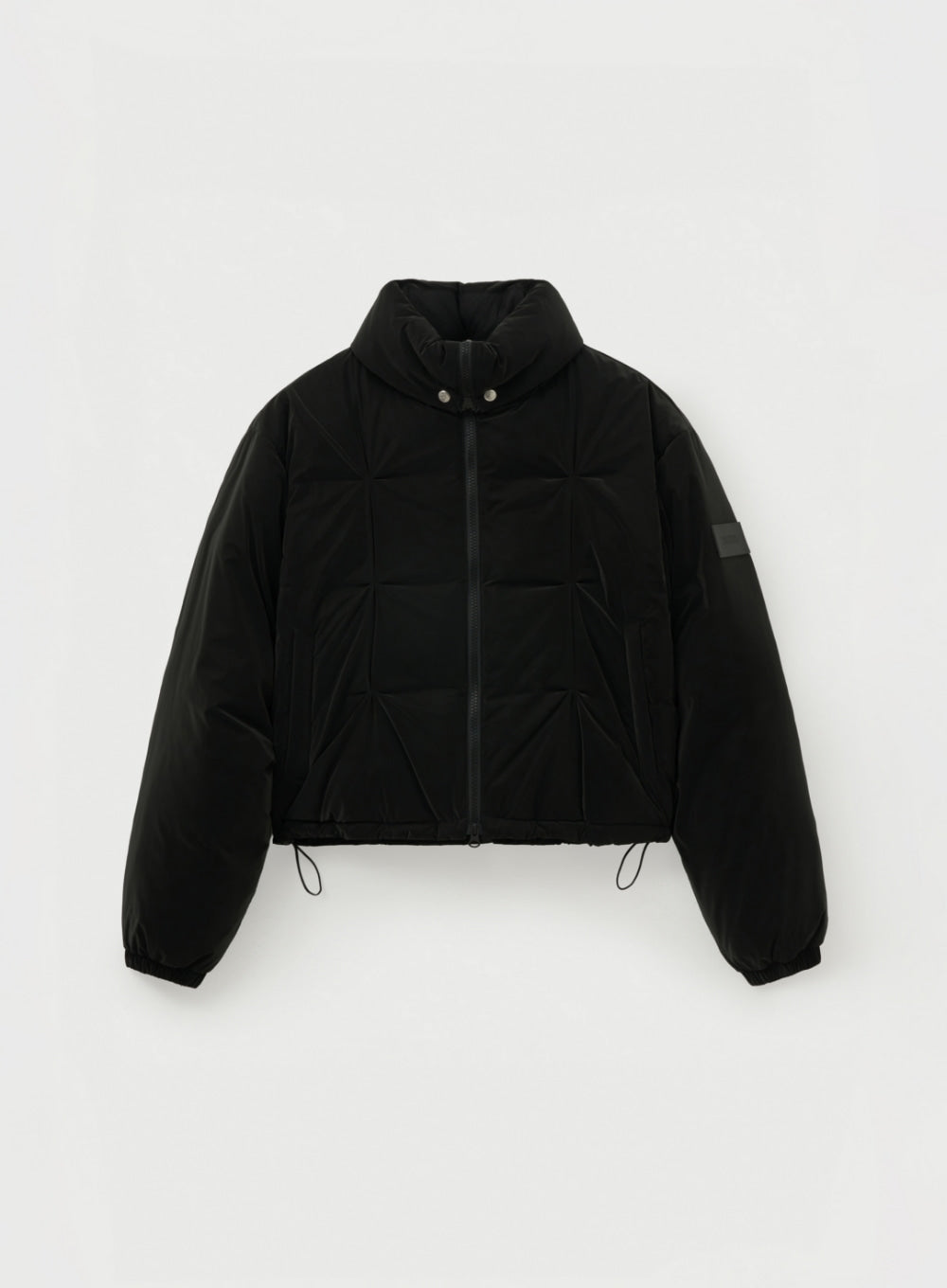 [satur] (W) Orta 2-Way Collar Duck Down Padding - Black