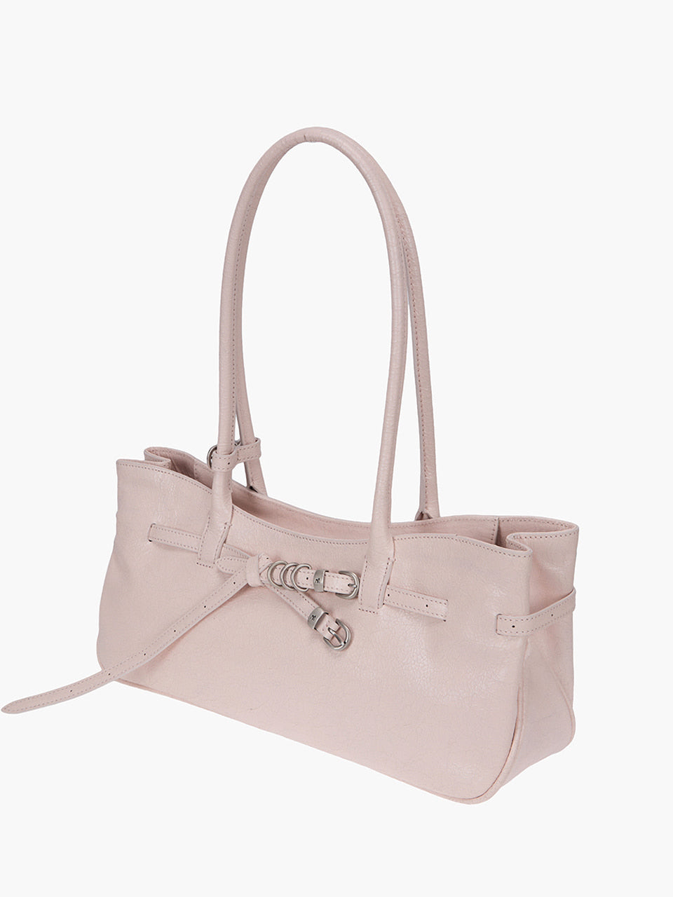 Margesherwood Grandma Used Shoulder Bag pale pink cracked