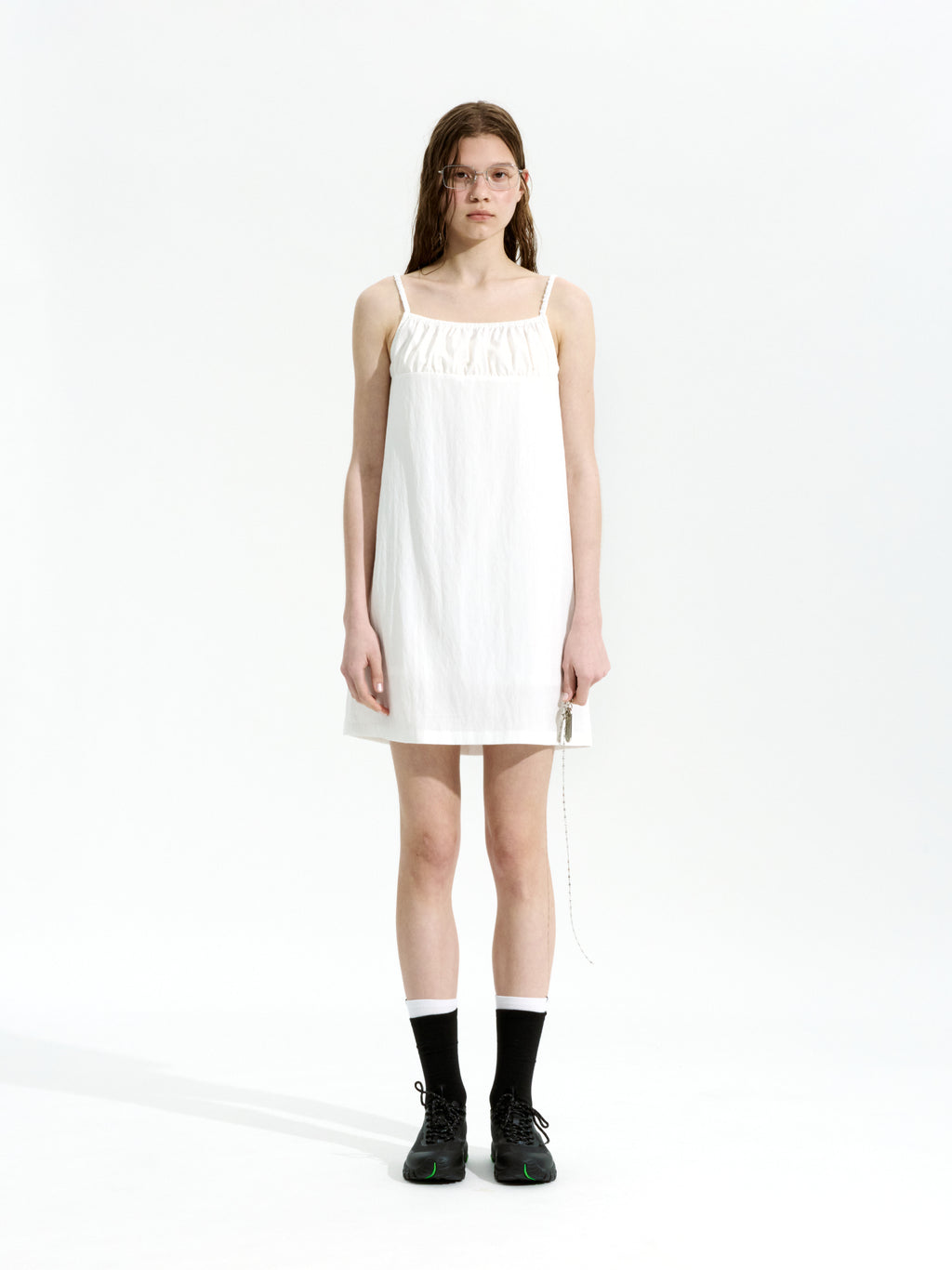 [Low Classic] Shirring String Dress_Off White