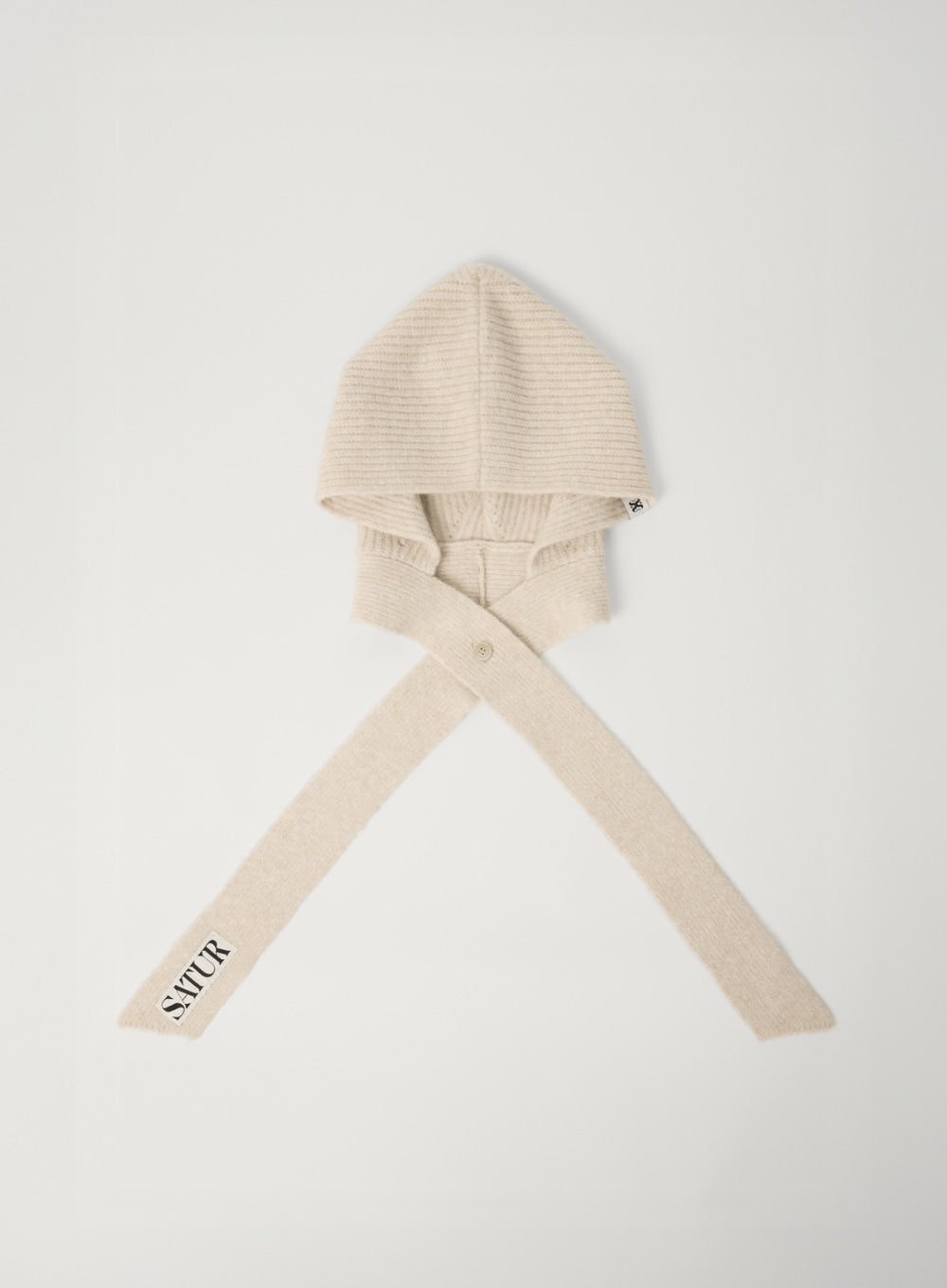 [satur] (W) Knit Balaclava - Cream