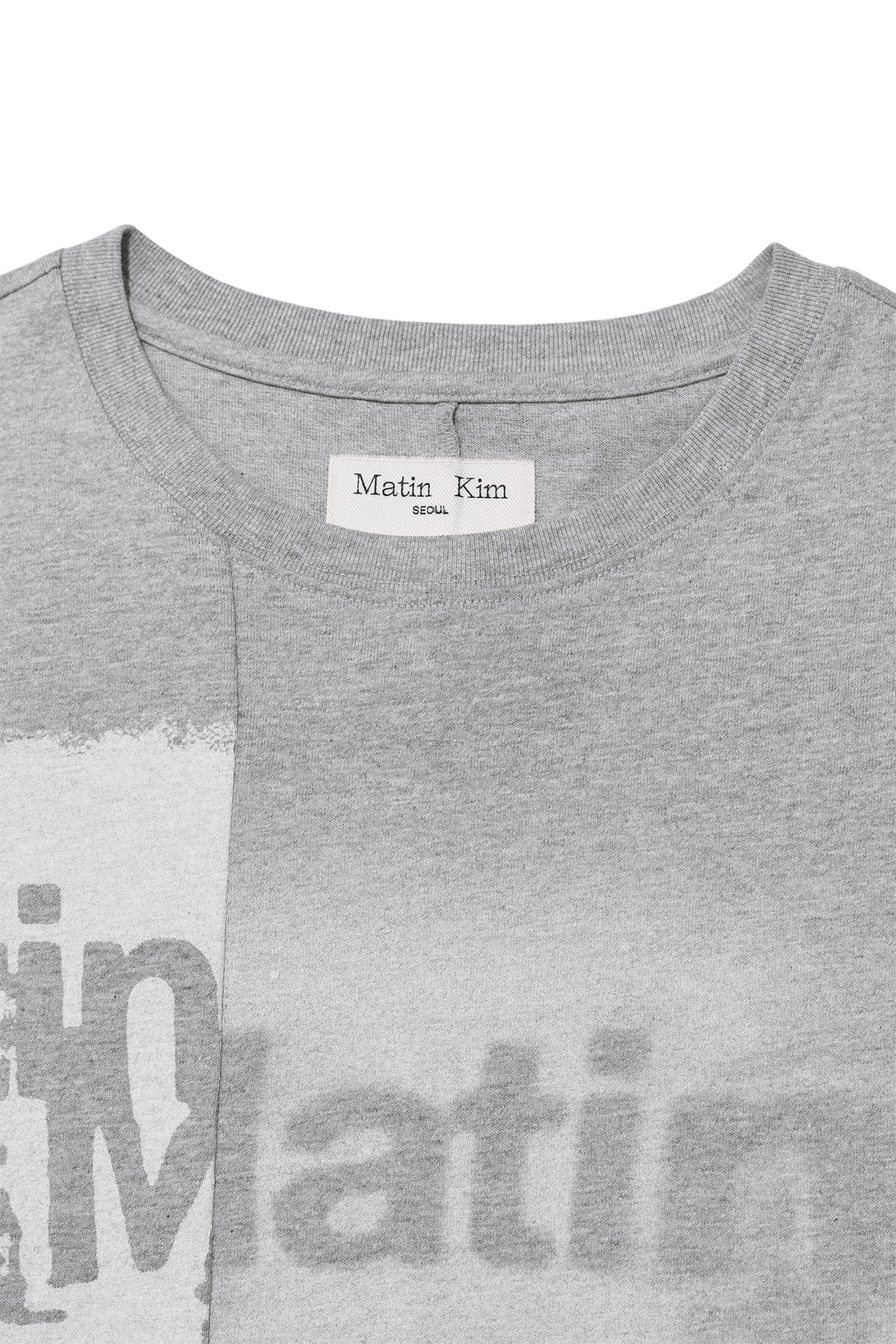 [matinkim] UNBALANCE PRINTING TOP FOR MEN IN GREY