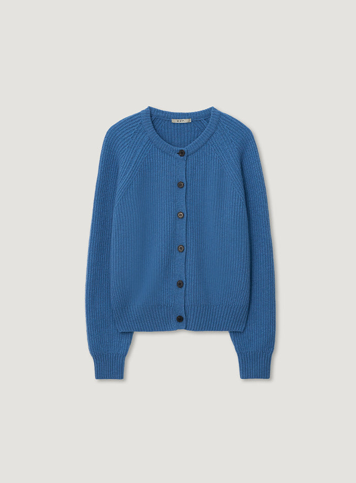 Mango Maniplease Wiwi Wool Cardigan Blue