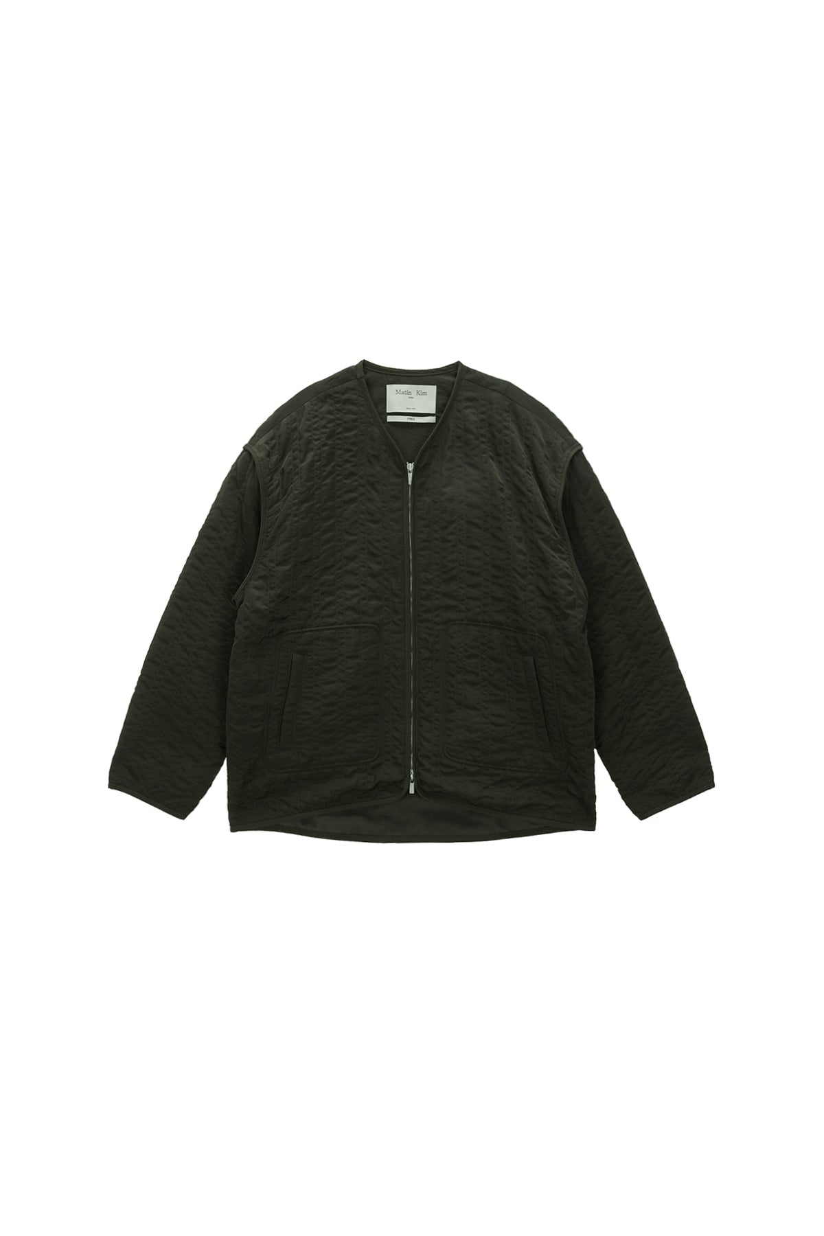 Matinkim Warm UP Quilting Jumper For Women IN Khaki