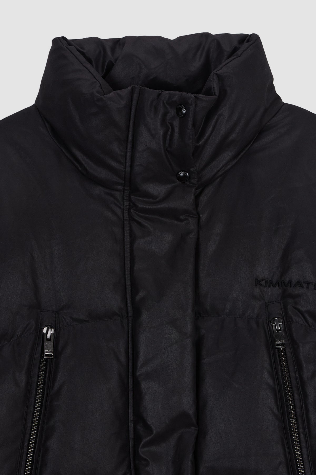 [matinkim] Zipper Detail Goose Down Jumper IN Black