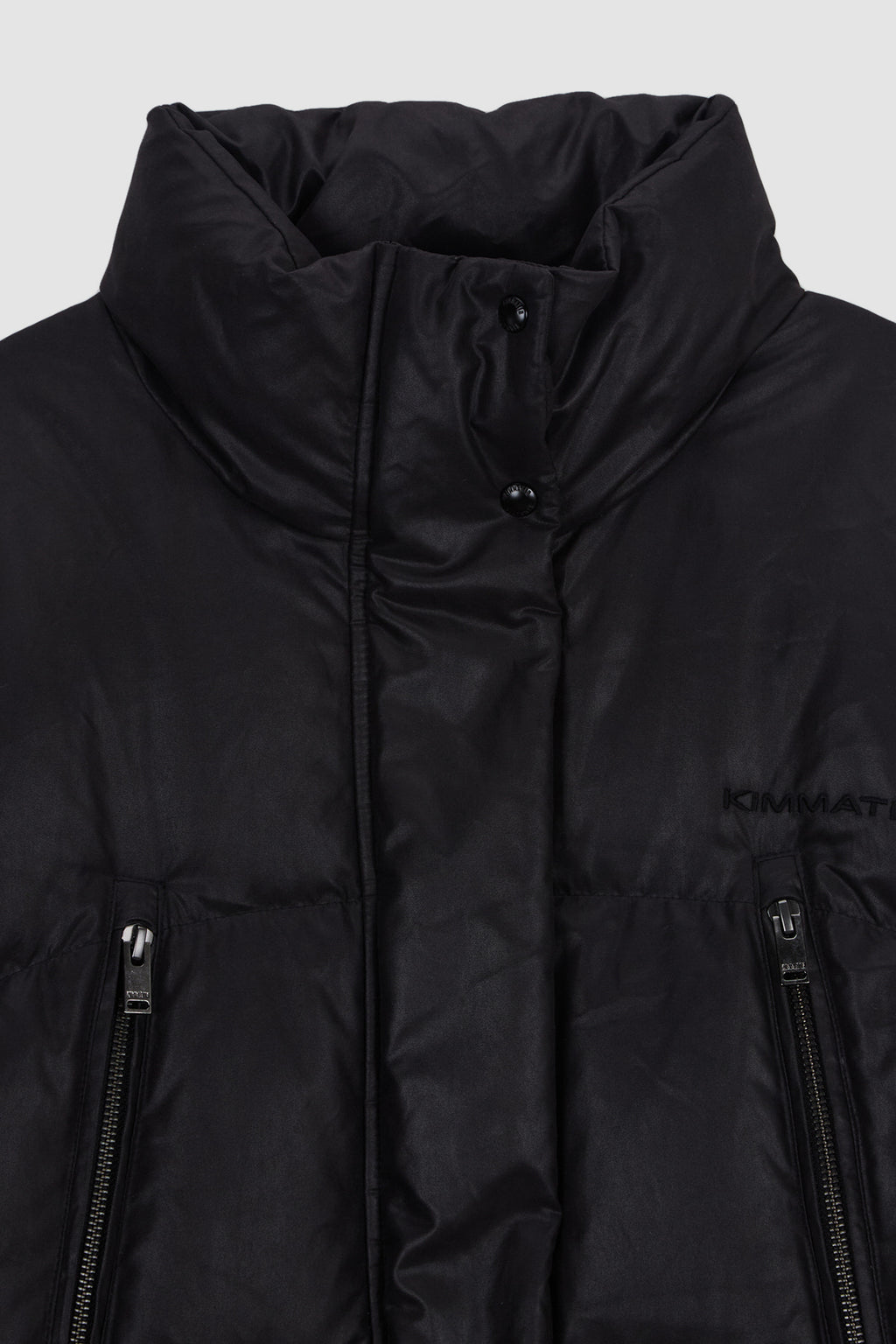 [matinkim] Zipper Detail Goose Down Jumper IN Black
