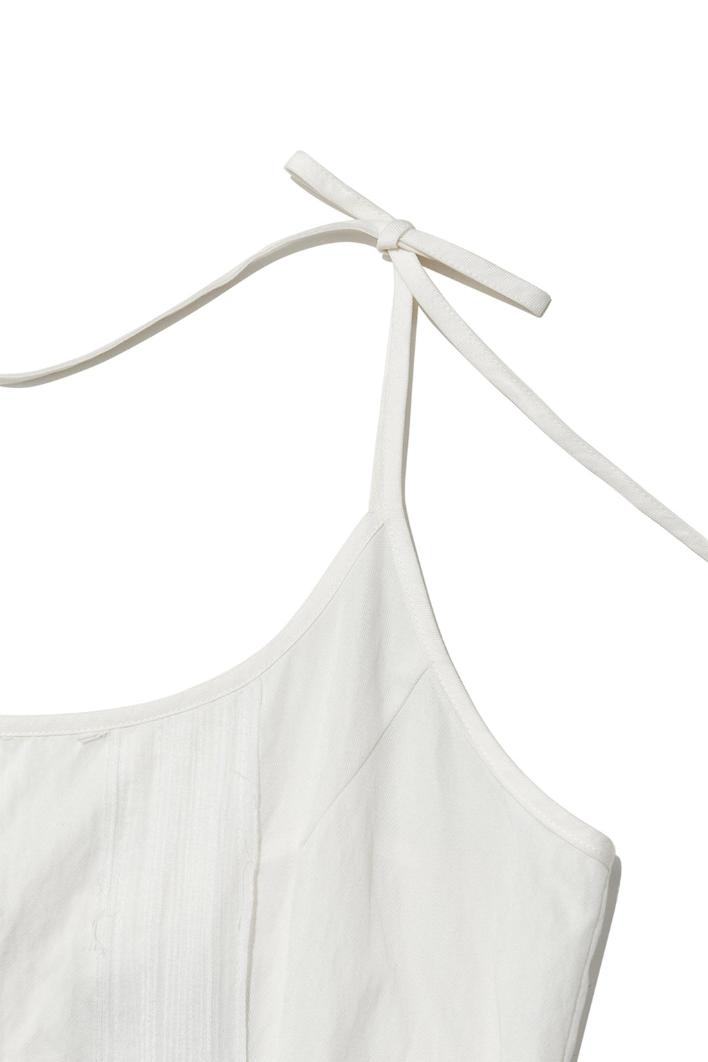 [matinkim] HOOK AND EYE LAYERED LONG DRESS IN IVORY