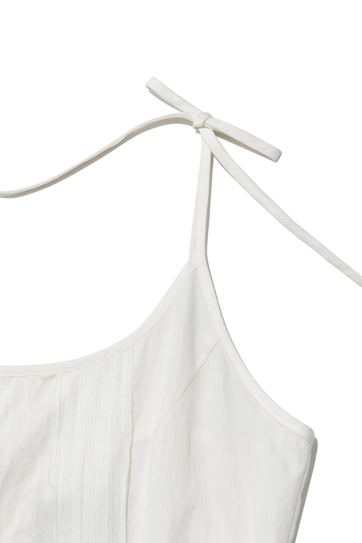 [matinkim] HOOK AND EYE LAYERED LONG DRESS IN IVORY