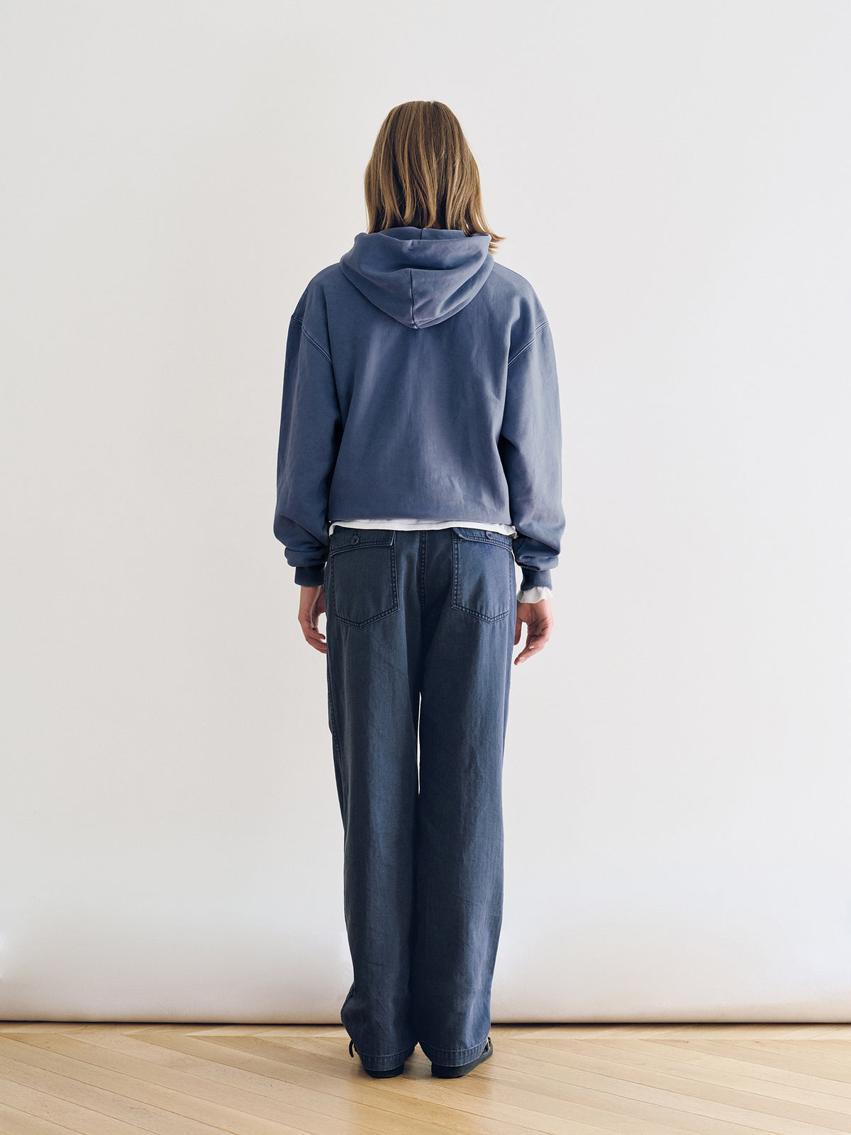 Nothing Written Muted Dye Hoodie (Washed Blue)