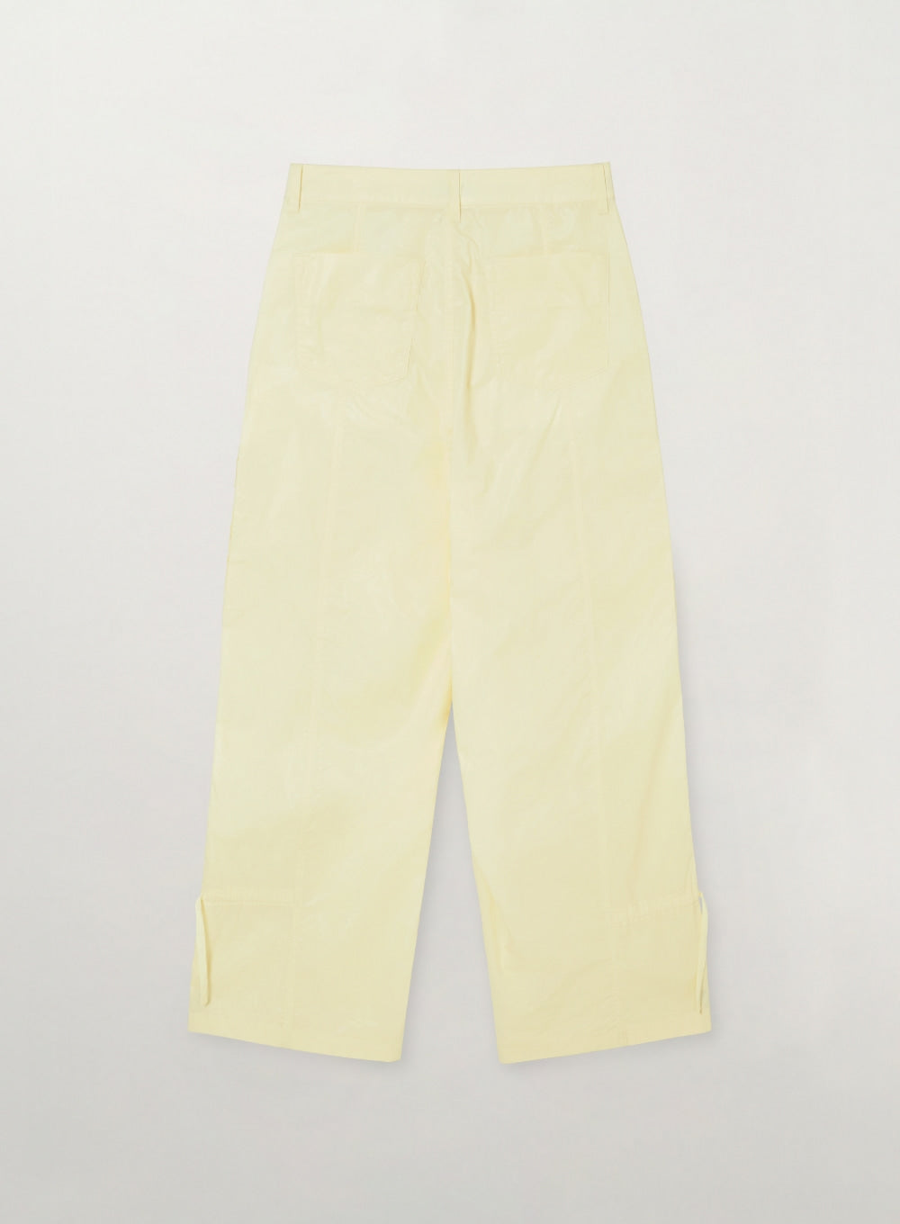 Satur (W) Coated Cotton Cargo Pants - Cream