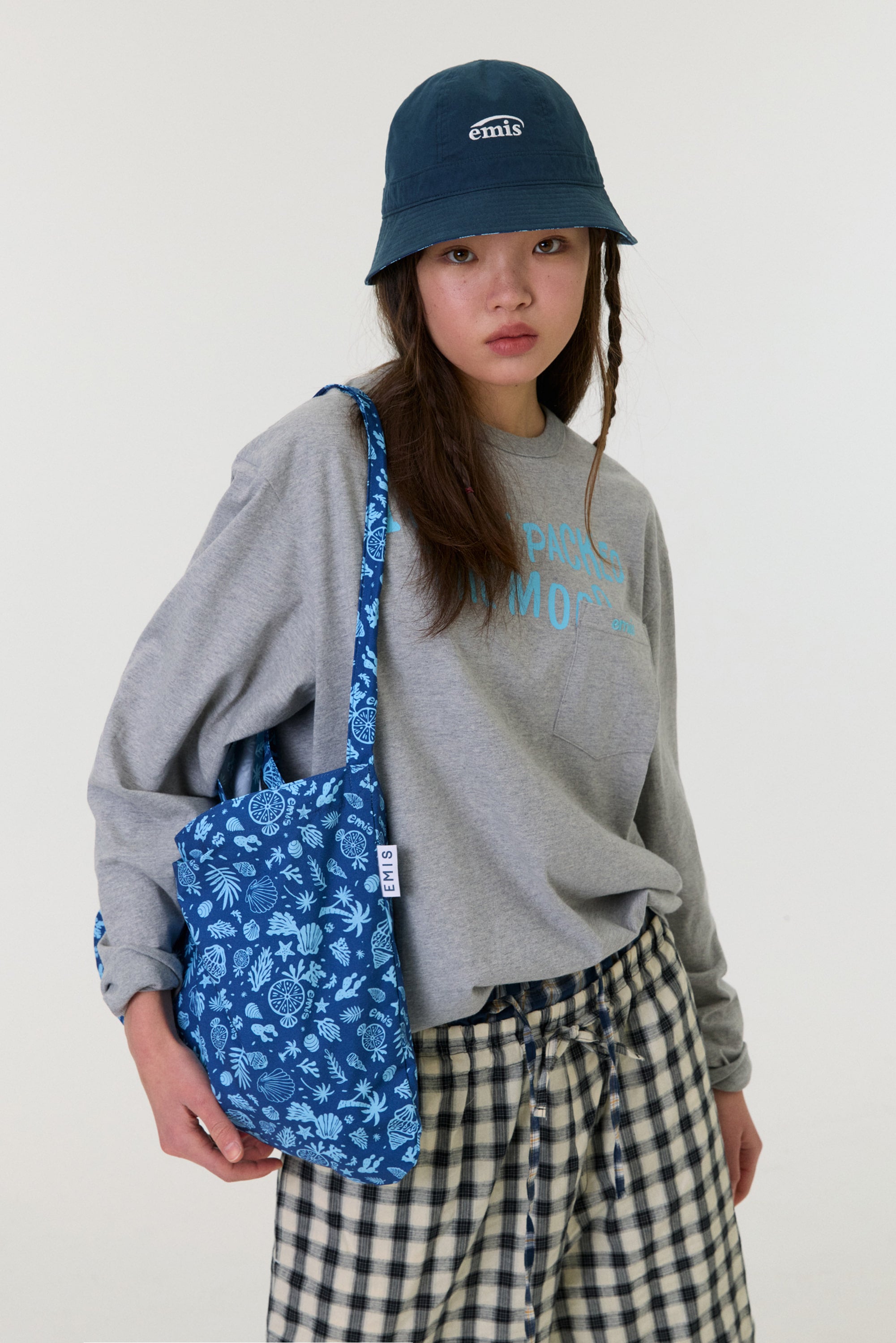 Emis Coastal Logo Eco Bag-Blue