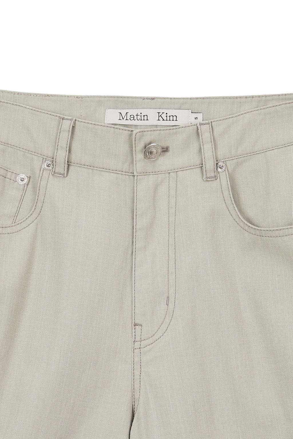 Matinkim Side Pintuck Point Pants IN Beige