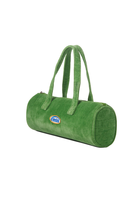 VELVET CIRCULAR BAG-GREEN