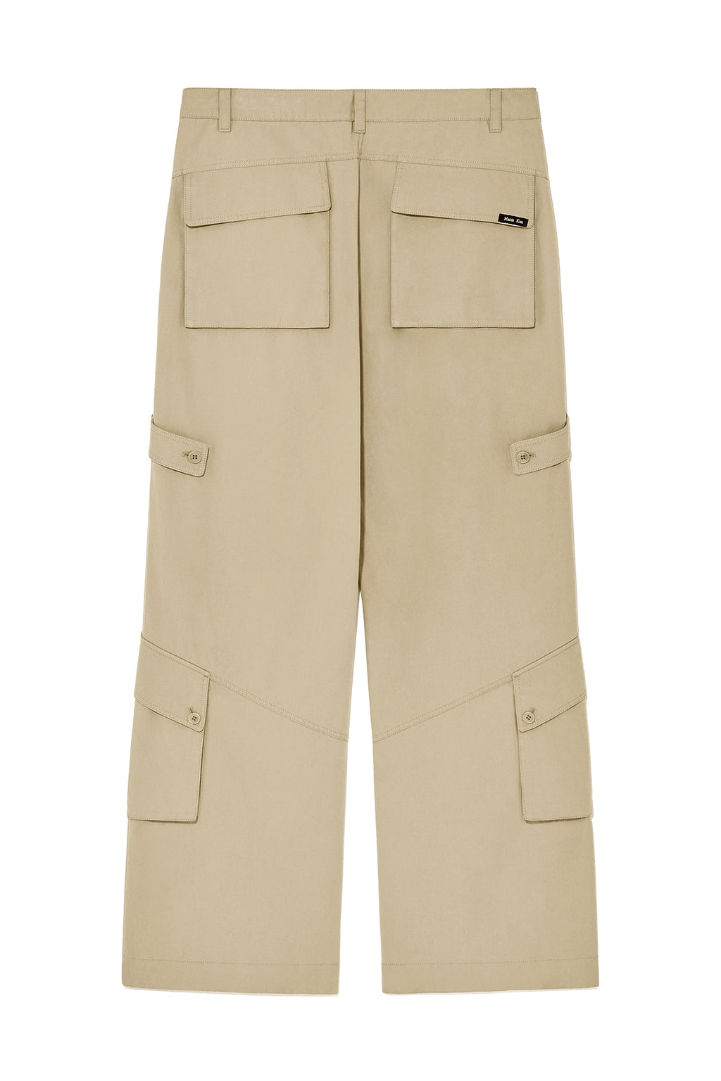 [matinkim] OUT POCKET COTTON CARGO PANTS FOR MEN IN DARK BEIGE