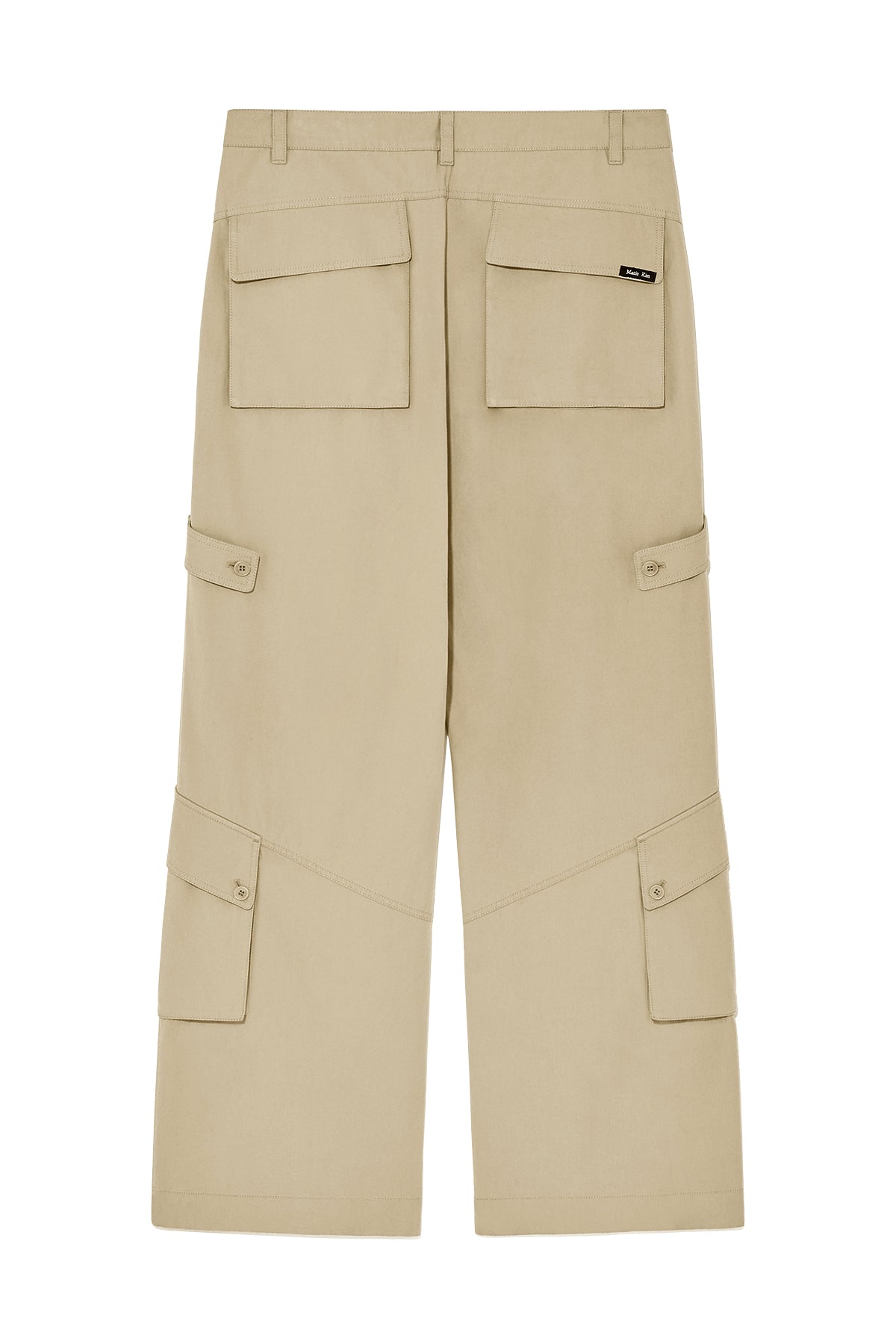 Matinkim Out Pocket Cotton Cargo Pants For Men IN Dark Beige
