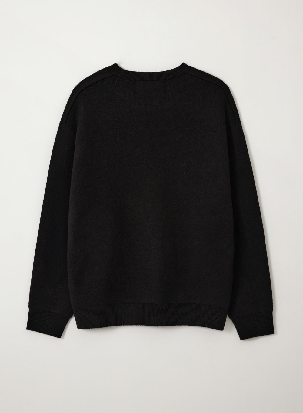 [satur] Saturday Retro Mood Pullover Knit - Black