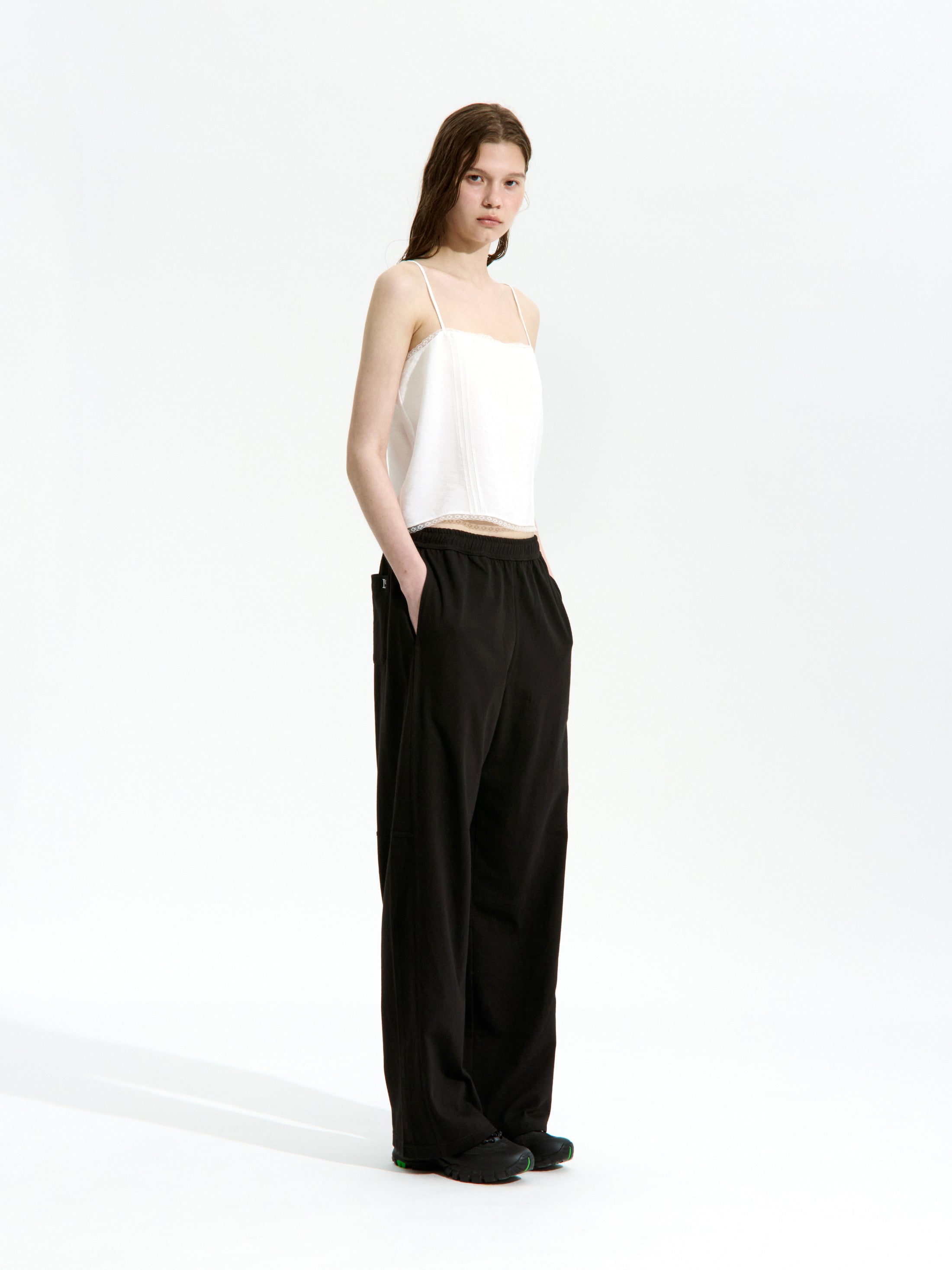 [Low Classic] Silky Lace Camisole_White