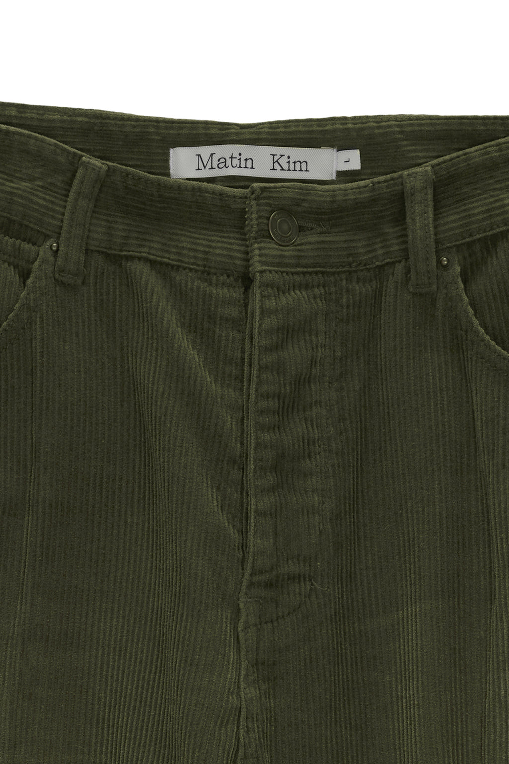 [matinkim] WASHED CORDUROY PANTS FOR MEN IN KHAKI