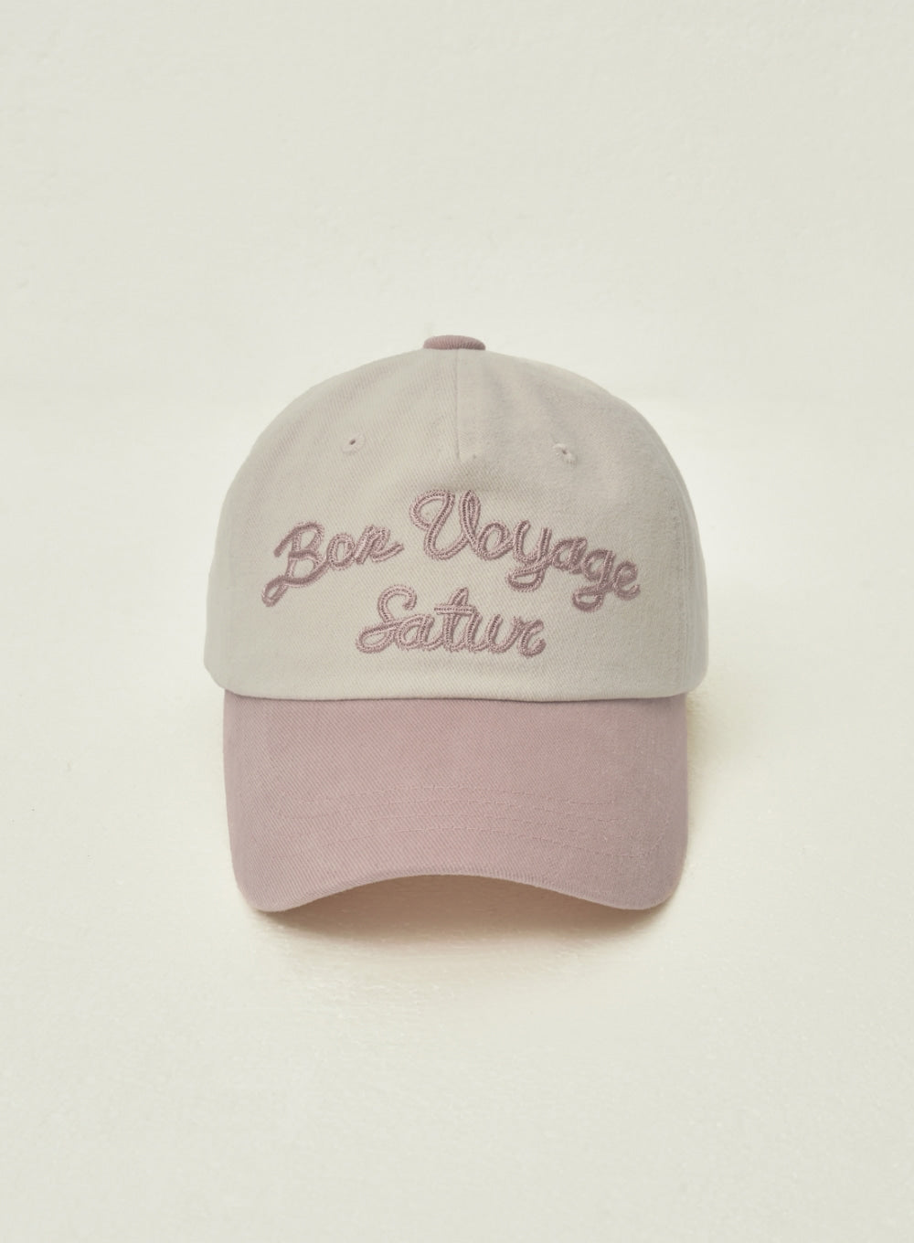 [satur] Bon Voyage Contrast 5 Panel Ball Cap - Pink