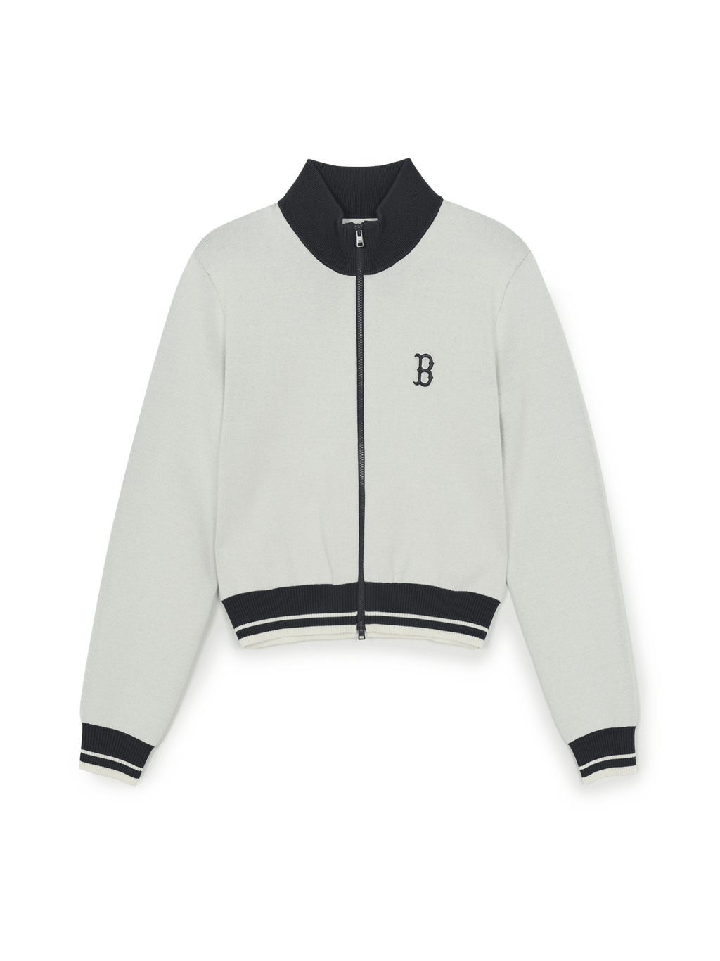 MLB Korea Women's Varsity Lettring Zip-Up Cardigan
