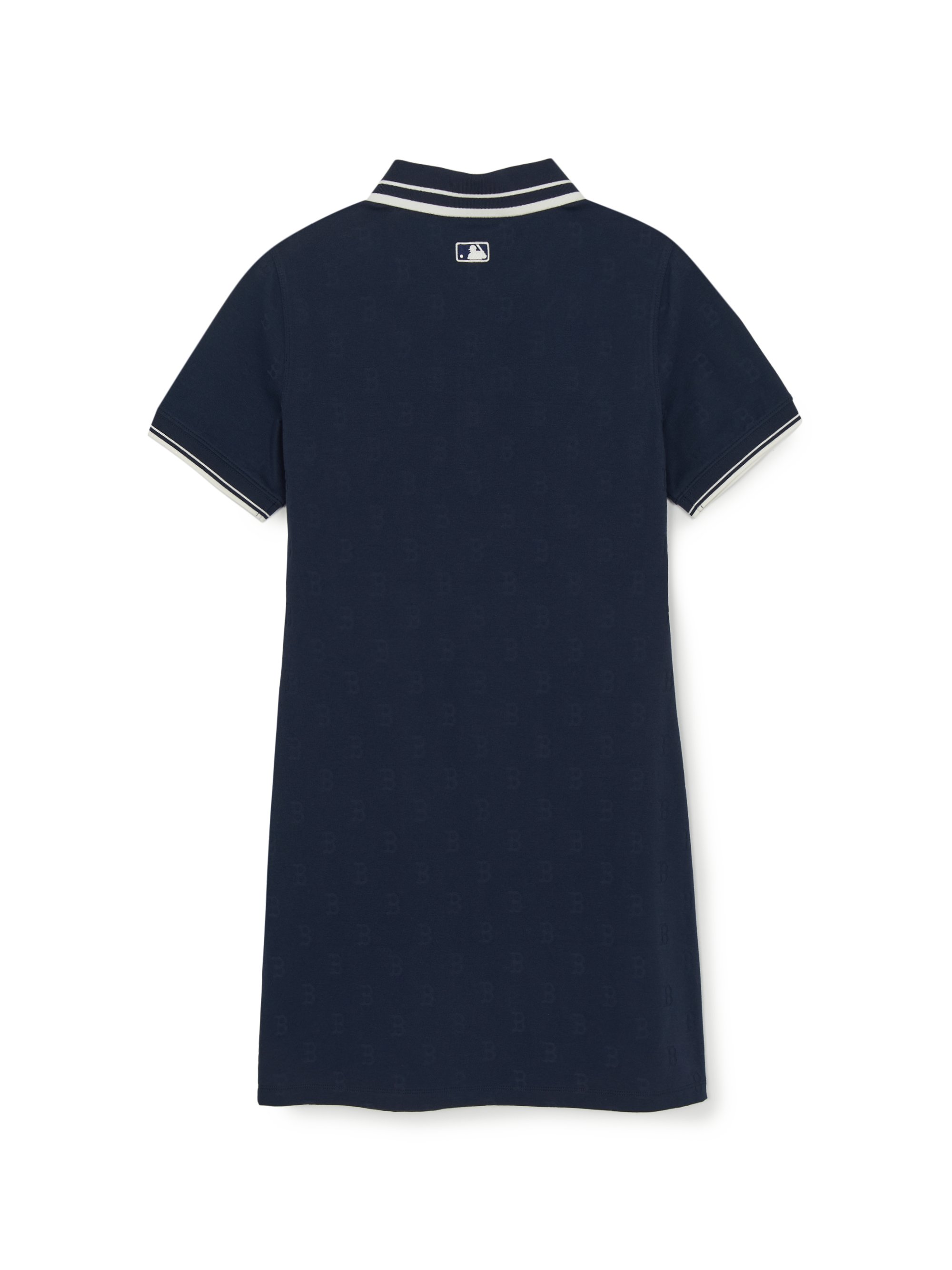 MLB Korea Women's Classic Monogram Tone-on-Tone Jacquard Collar Ops