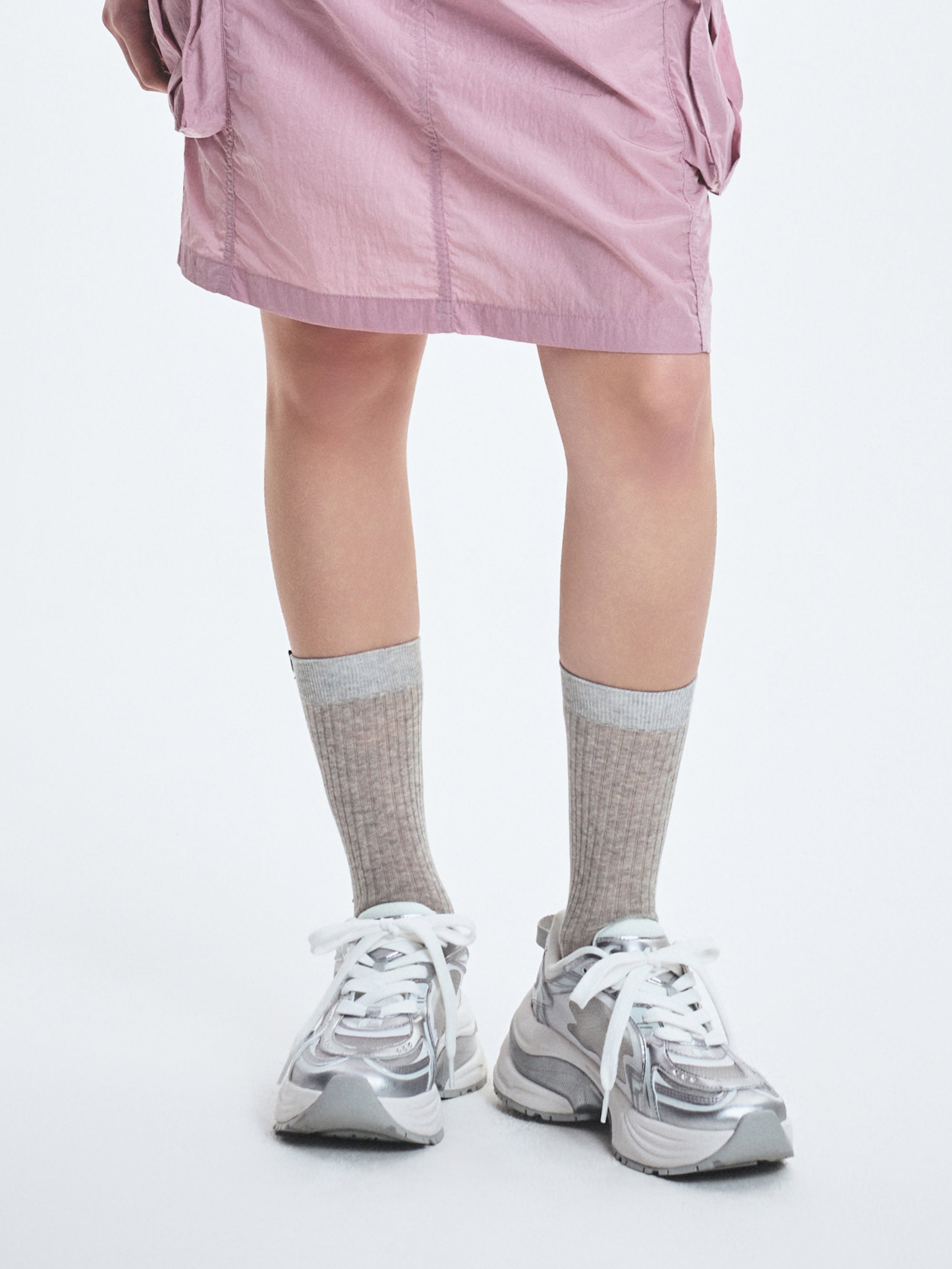 [mlb korea] Summer Silky Loose High Socks