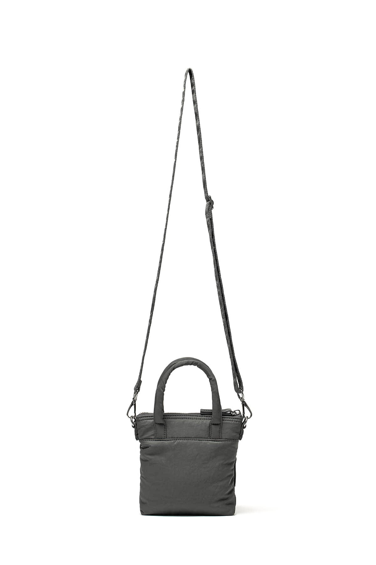 [matinkim] PADDED CARGO TWO WAY MINI BAG IN CHARCOAL