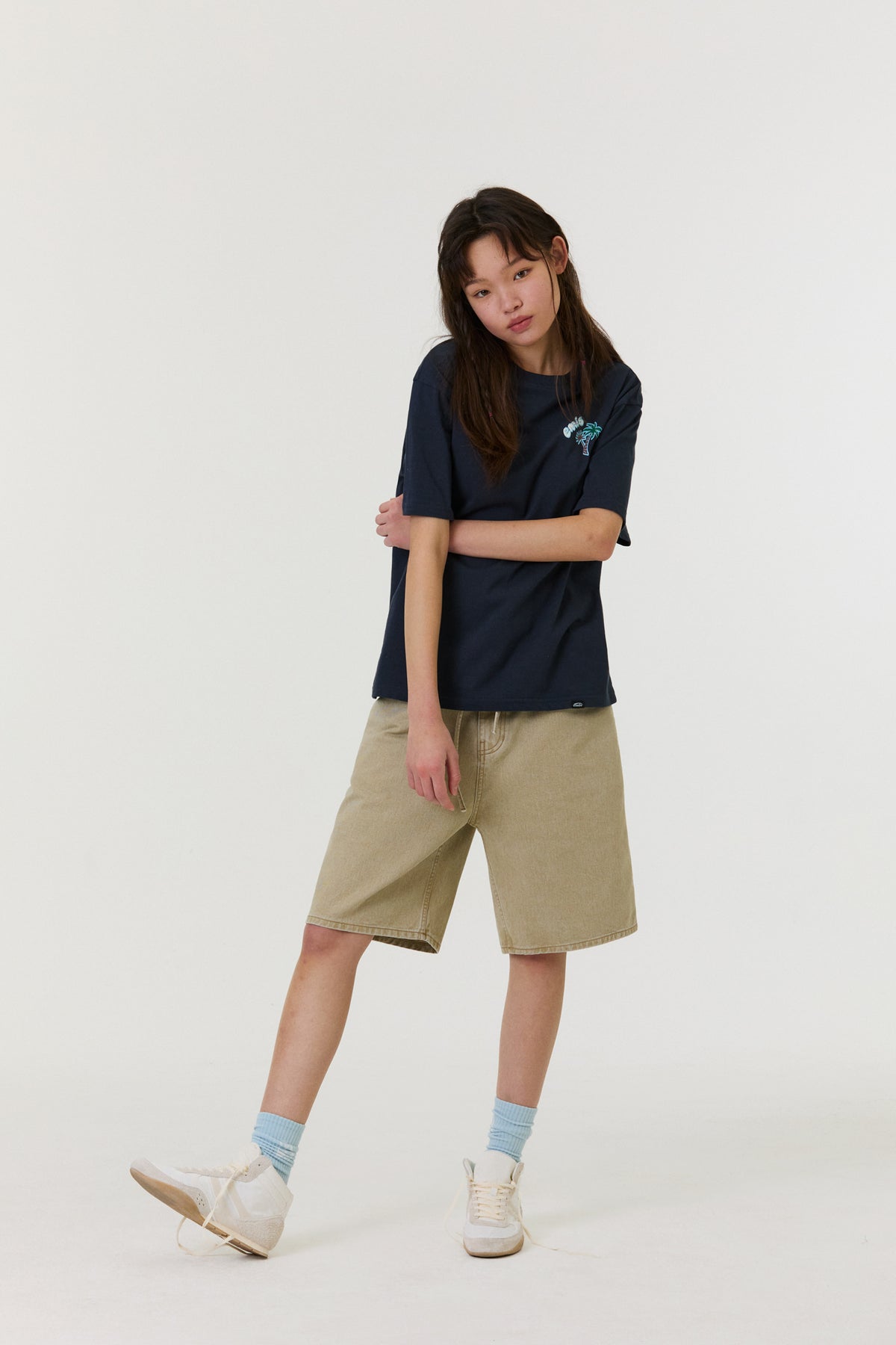 EMIS New Logo Jacquard Socks-Pastel Blue