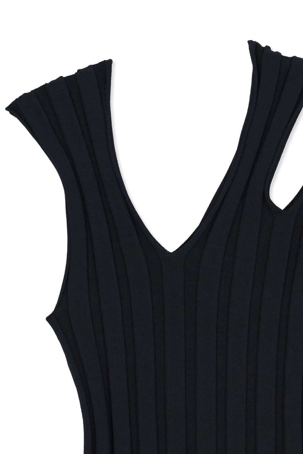 Matinkim Cut Out Sleeveless Knit Top IN Dark Navy
