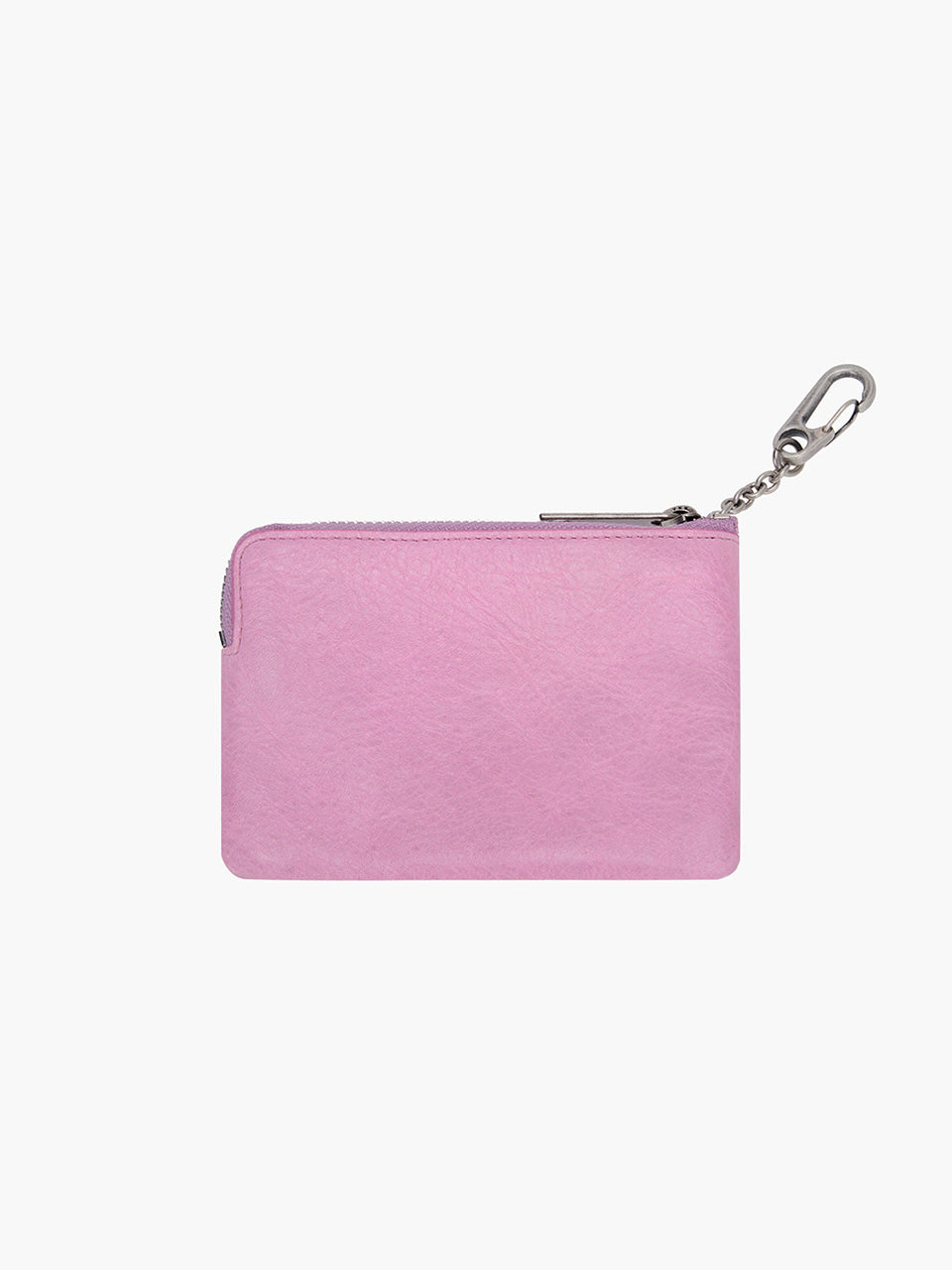 Margesherwood Heart Zipper Wallet Silver Logo pink semi veg