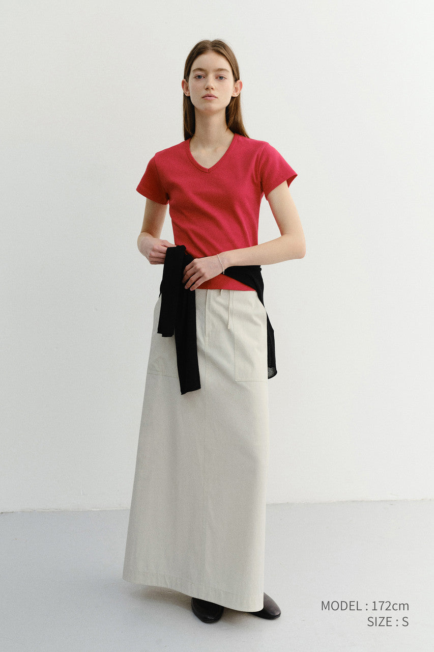 Dunst A-Line Maxi Skirt Ivory