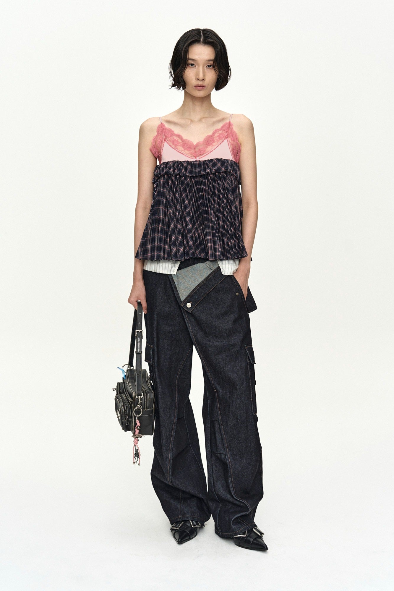 Andersson Bell Rigid Turnover Cargo Jeans